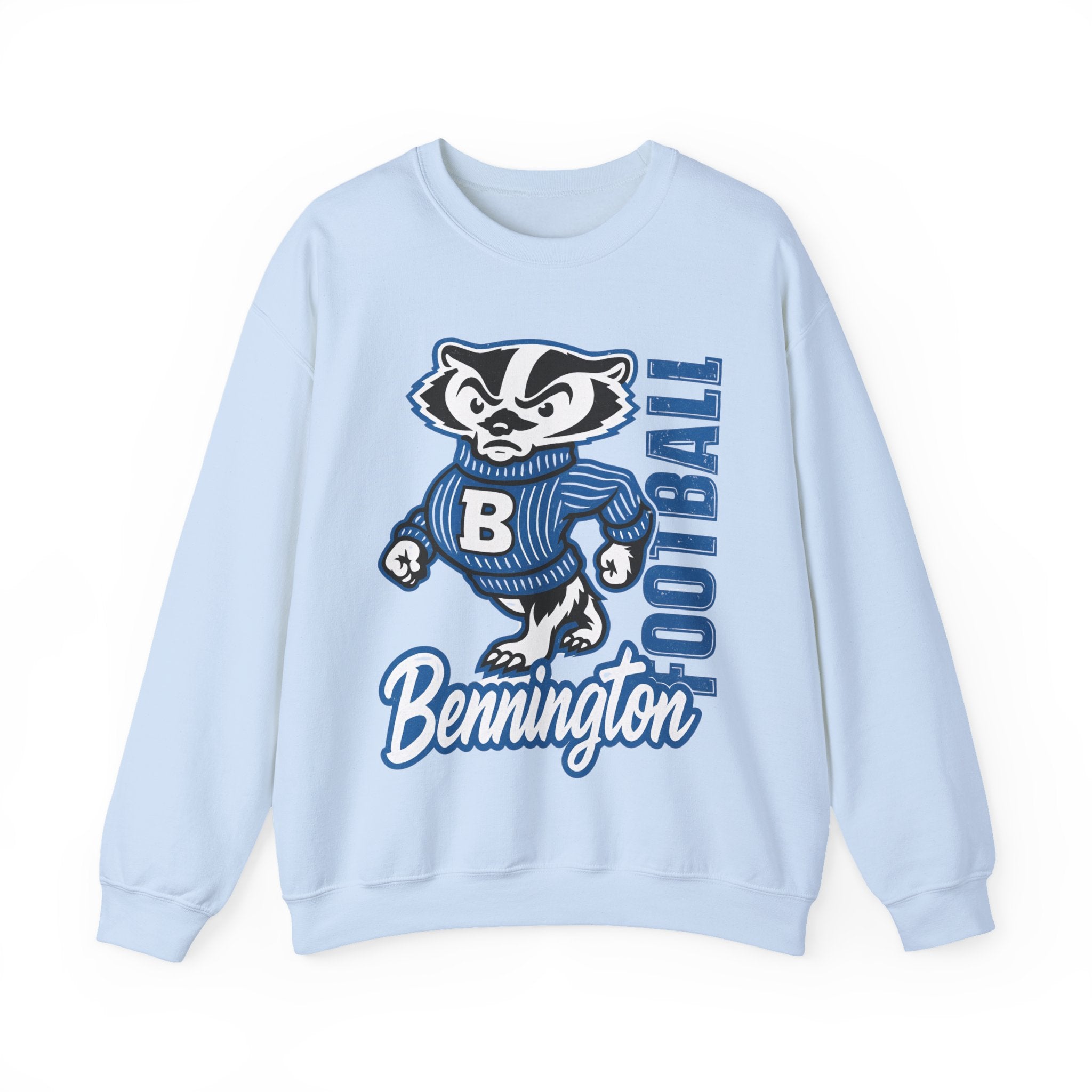 Bennington Football Crewneck Sweatshirt, Cozy Sportswear, Unisex Fall Apparel, Perfect for Game Day, Casual Everyday Wear