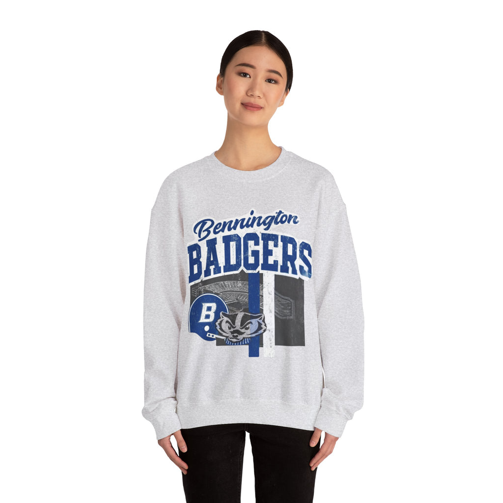 Badgers Unisex Crewneck Sweatshirt | Cozy College Apparel, School Spirit Wear, Fall Fashion, Everyday Comfort, Team Merchandise