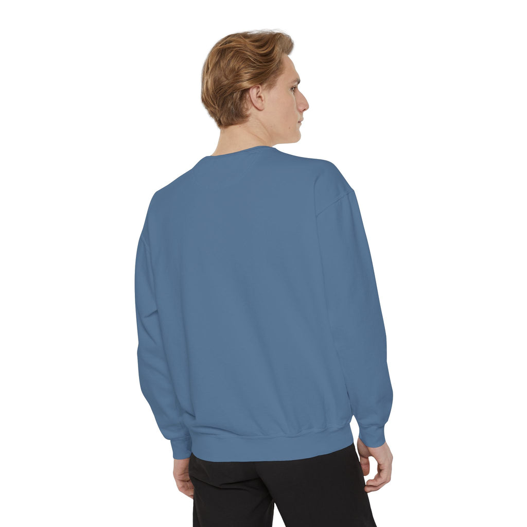 Chill Vibes Unisex Garment-Dyed Sweatshirt, Cozy Fashion, Casual Wear, Gift Idea, Comfortable Layering