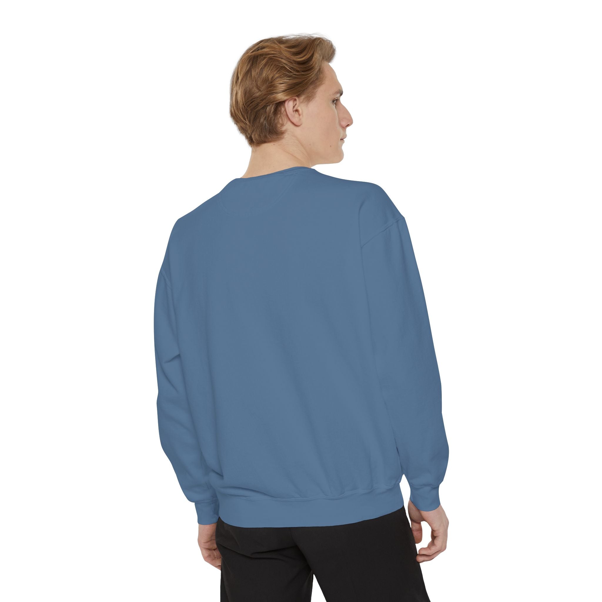 Chill Vibes Unisex Garment-Dyed Sweatshirt, Cozy Fashion, Casual Wear, Gift Idea, Comfortable Layering