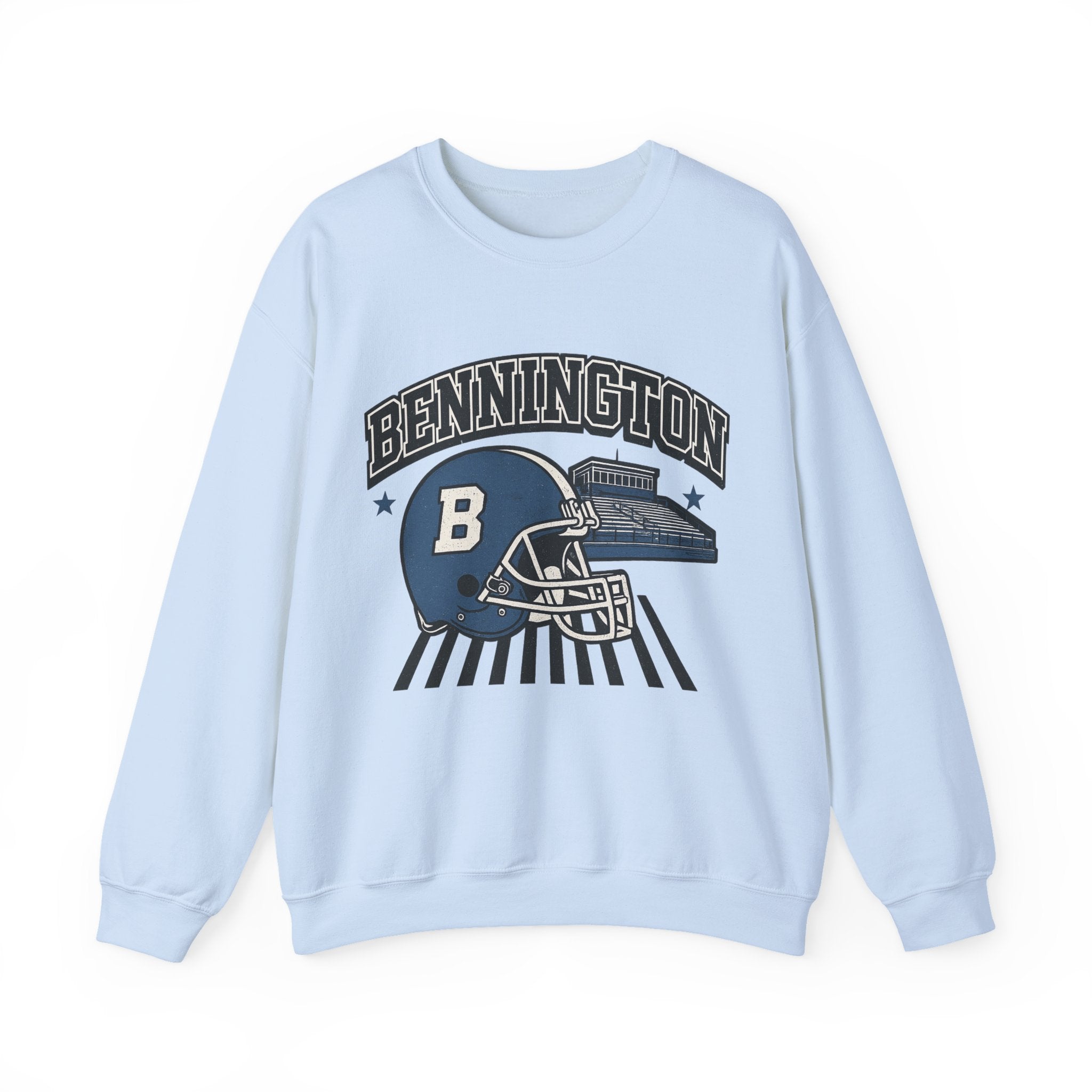 Bennington Vintage Football Sweatshirt | Cozy Sports Apparel | Unisex Crewneck for Game Day, College Wear, Casual Style, Sports Fan Gift