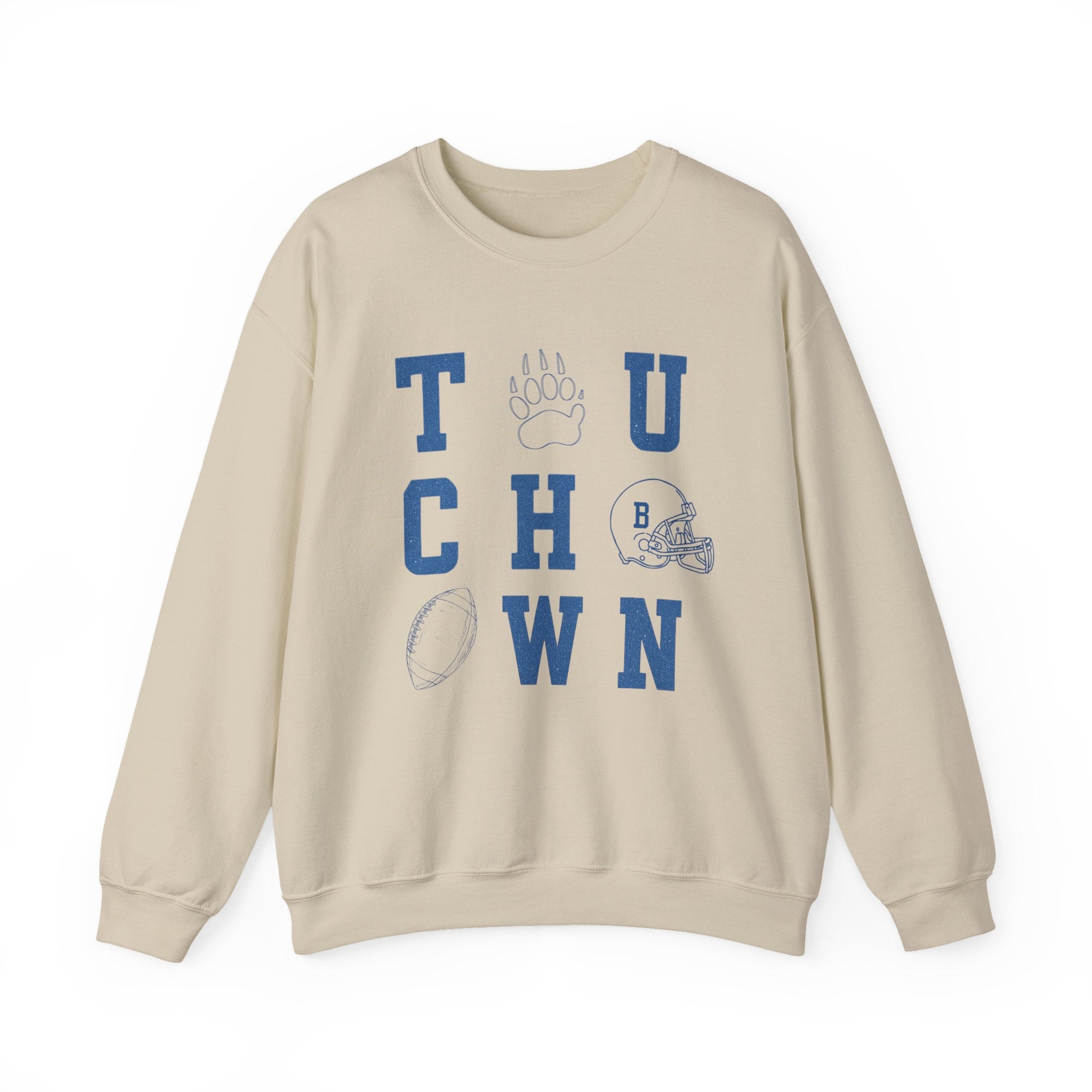 Touchdown Sweatshirt - Cozy Unisex Crewneck for Game Day, Sports Fans, Football Lovers, Fall Layering, Casual Wear