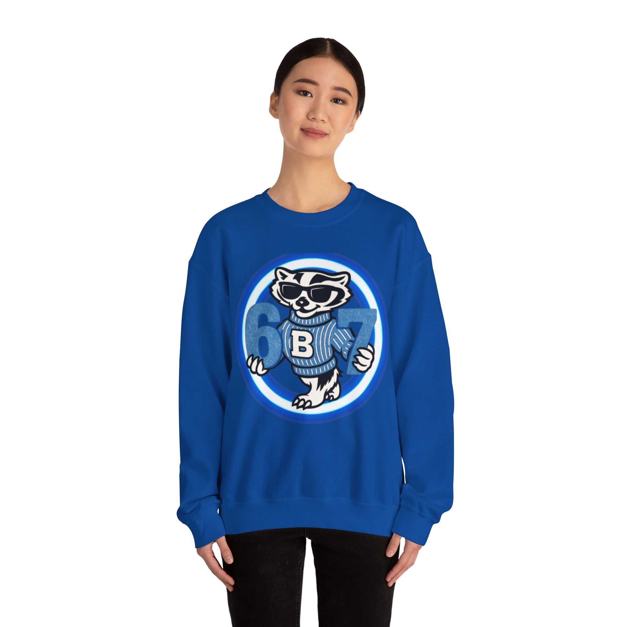 Adults 67 badgers Unisex Heavy Blend™ Crewneck Sweatshirt