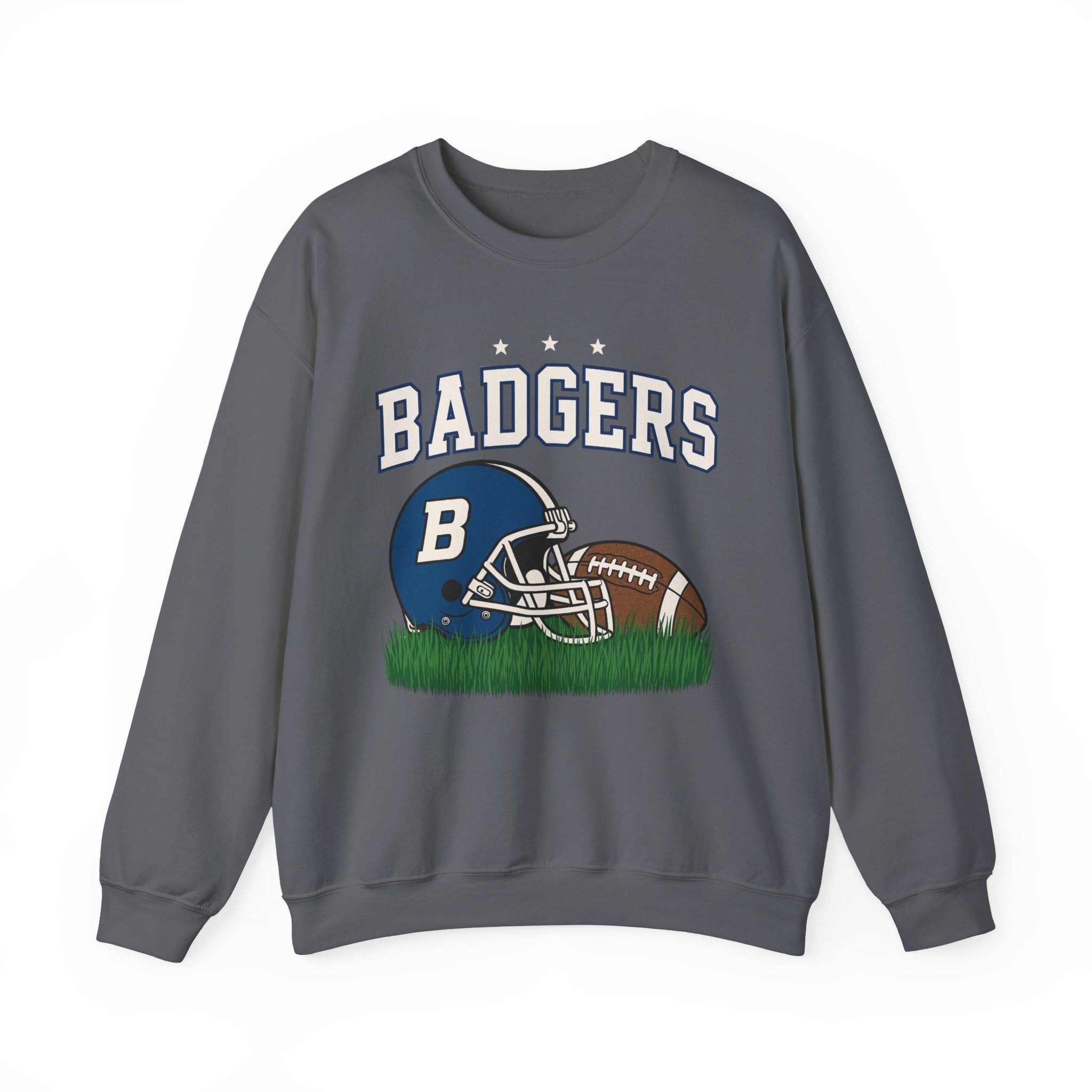 Badgers Football Unisex Sweatshirt, Cozy Crewneck, Sportswear, Gift for Fans, College Apparel, Game Day Outfit