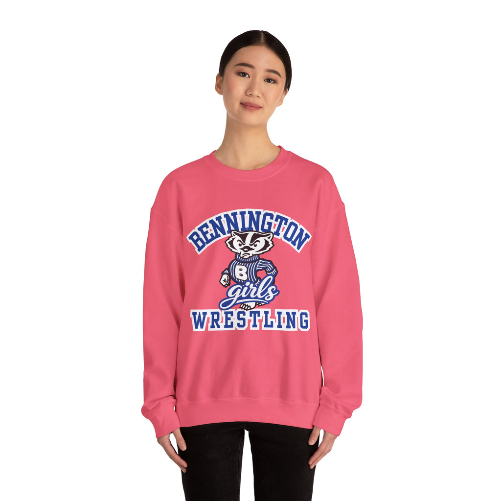 Girls Bennington wrestling Unisex Heavy Blend™ Crewneck Sweatshirt