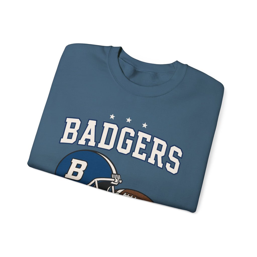 Badgers Football Unisex Sweatshirt, Cozy Crewneck, Sportswear, Gift for Fans, College Apparel, Game Day Outfit