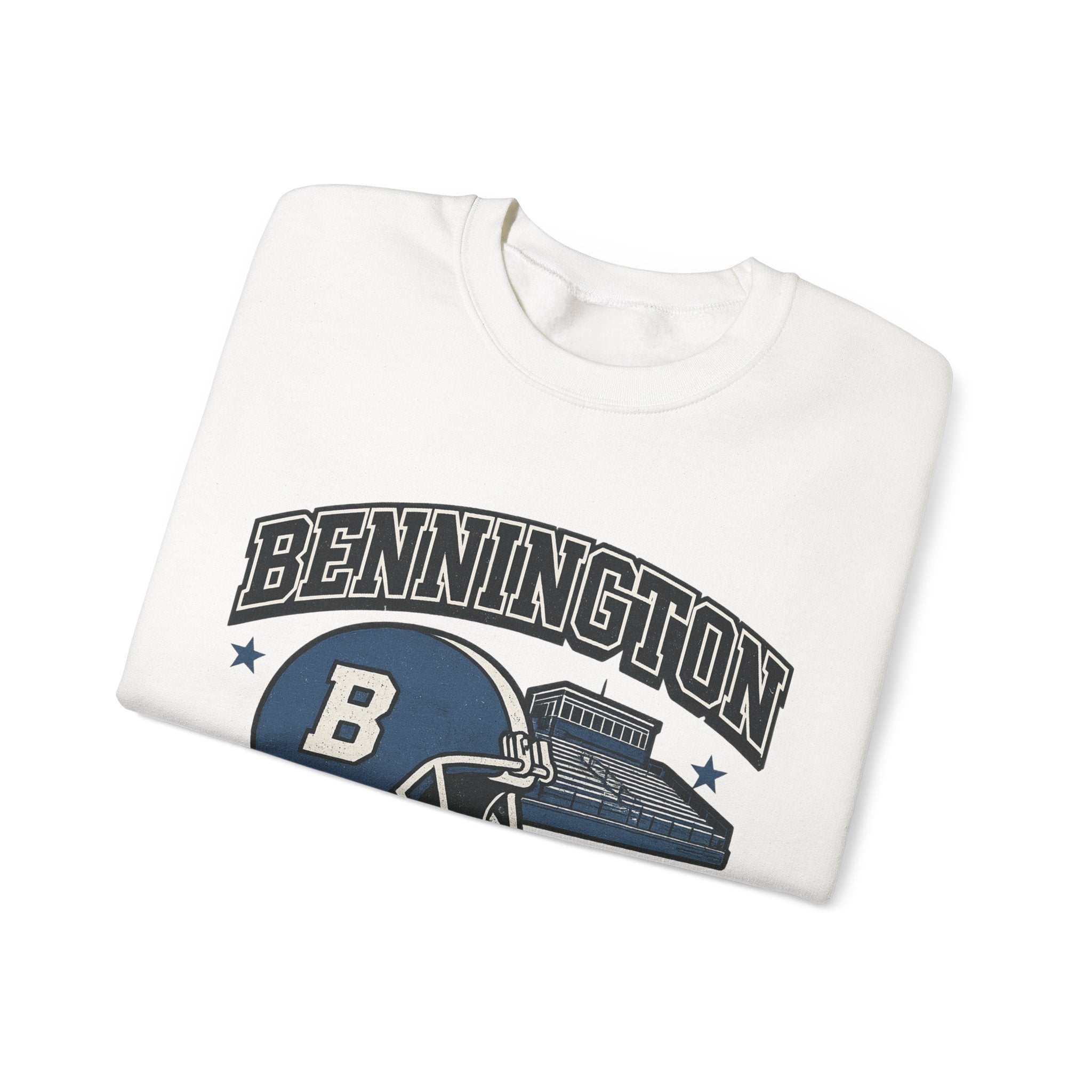 Bennington Vintage Football Sweatshirt | Cozy Sports Apparel | Unisex Crewneck for Game Day, College Wear, Casual Style, Sports Fan Gift