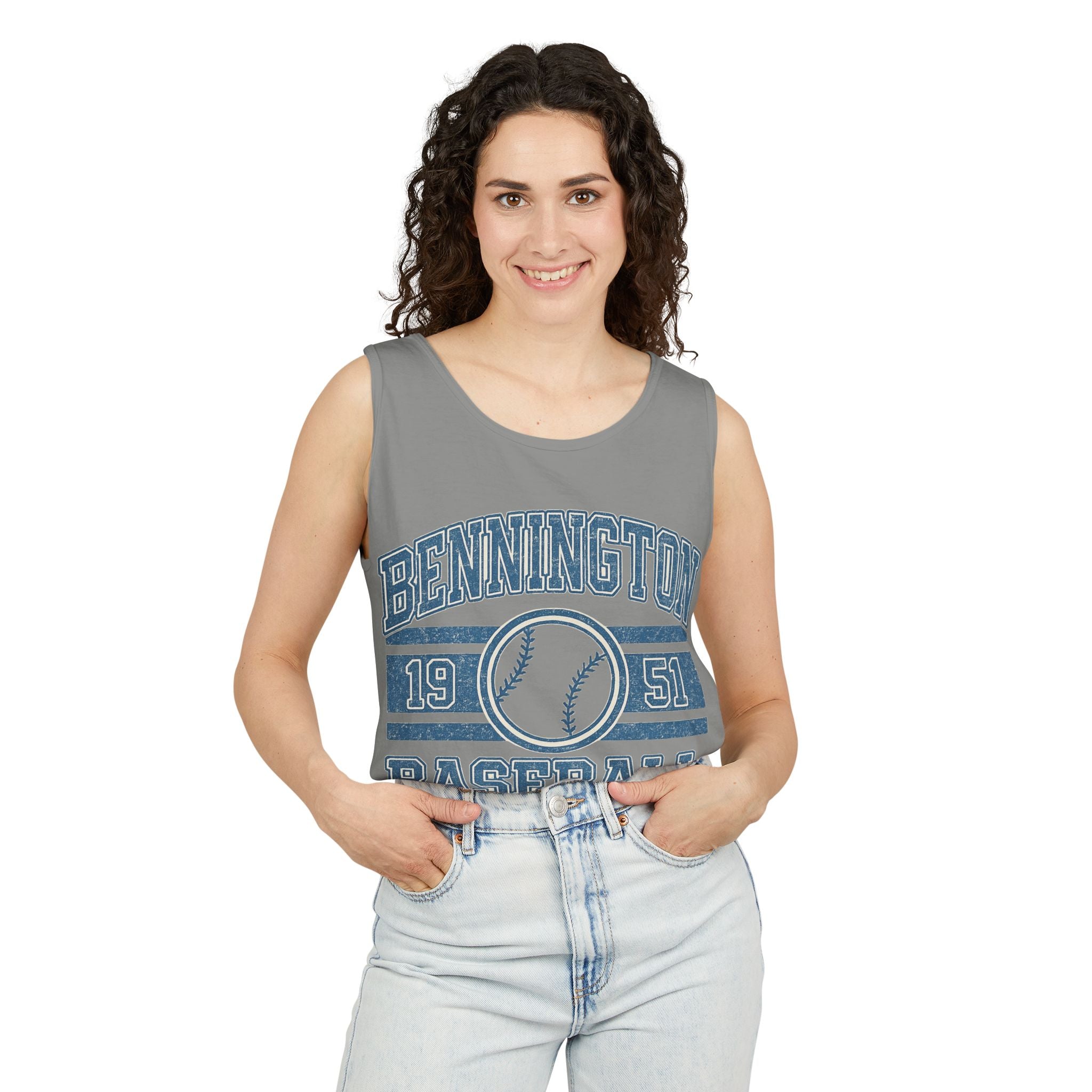 Bennington Badger baseball Unisex Garment-Dyed Tank Top
