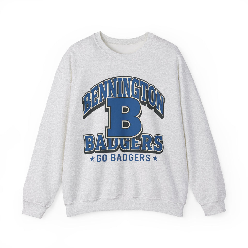Bennington Badgers Unisex Crewneck Sweatshirt - Cozy College Apparel, Great for Game Day, Gifts, Sports Events, and School Spirit