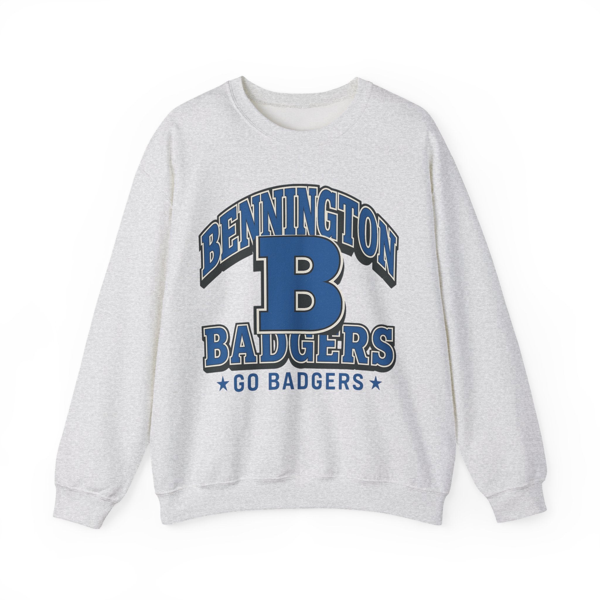 Bennington Badgers Unisex Crewneck Sweatshirt - Cozy College Apparel, Great for Game Day, Gifts, Sports Events, and School Spirit
