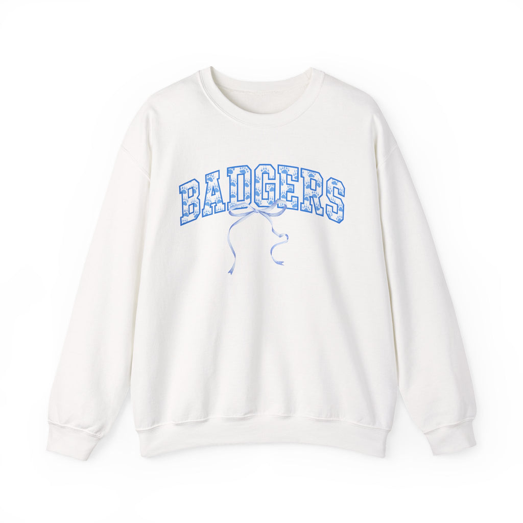 Cozy Badgers Crewneck Sweatshirt - Unisex Warmth, Perfect Gift for Students, Sports Fans, Casual Outings, Winter Apparel