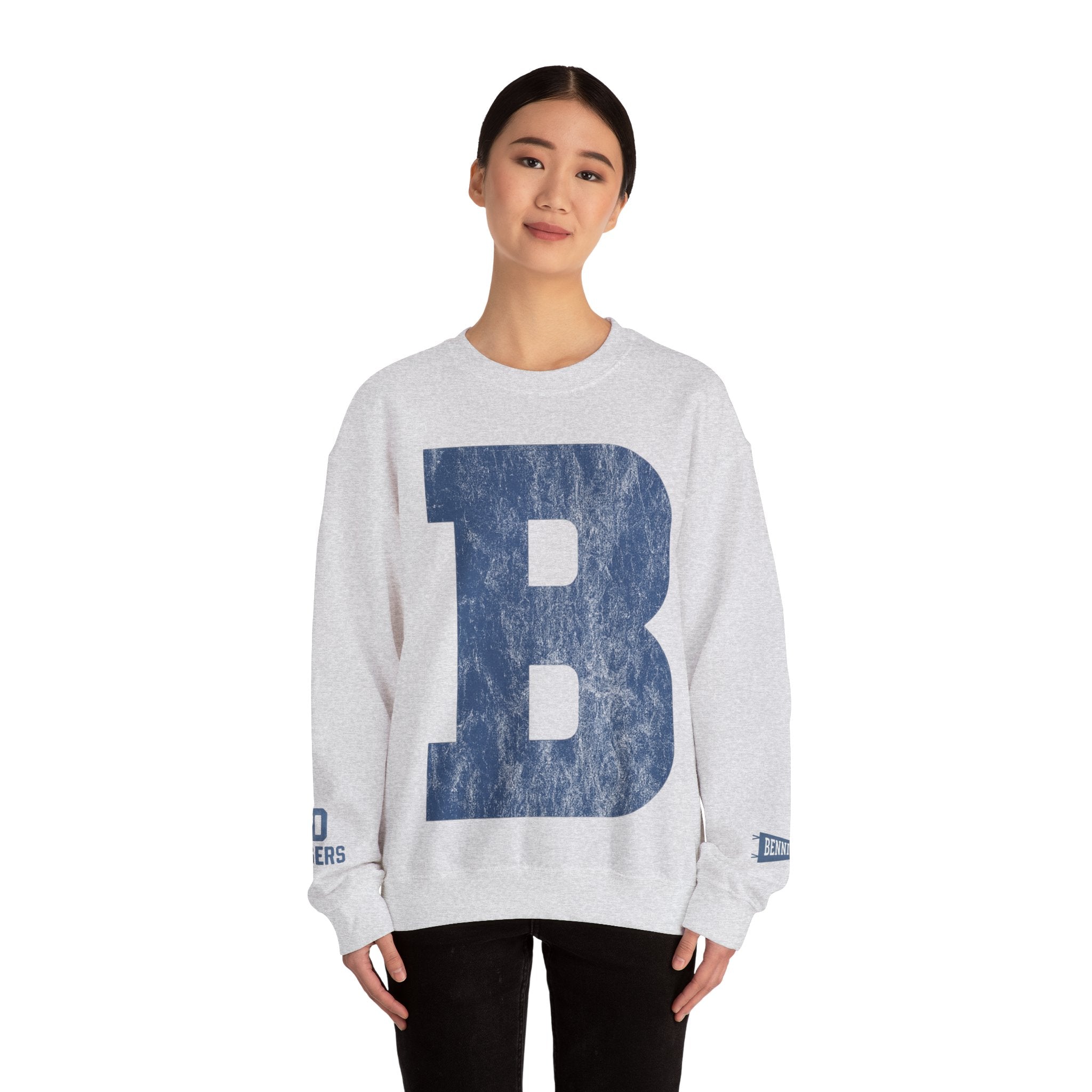 B Bennington Casual Unisex Sweatshirt with Bold Letter "B" Design, Comfortable Apparel for Everyday Wear, Ideal for Gifting, College Students, and [...]