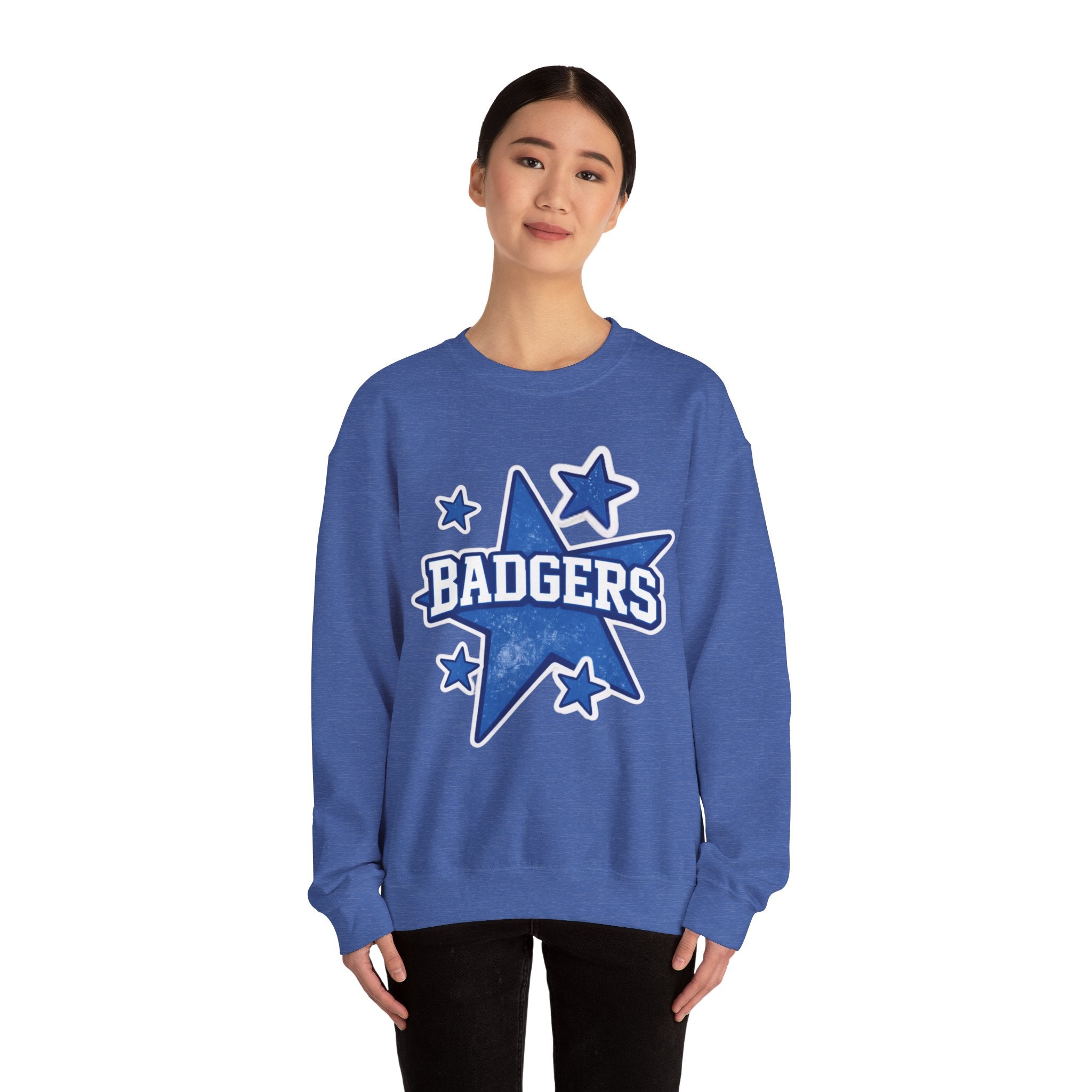 Badgers stars Unisex Heavy Blend™ Crewneck Sweatshirt