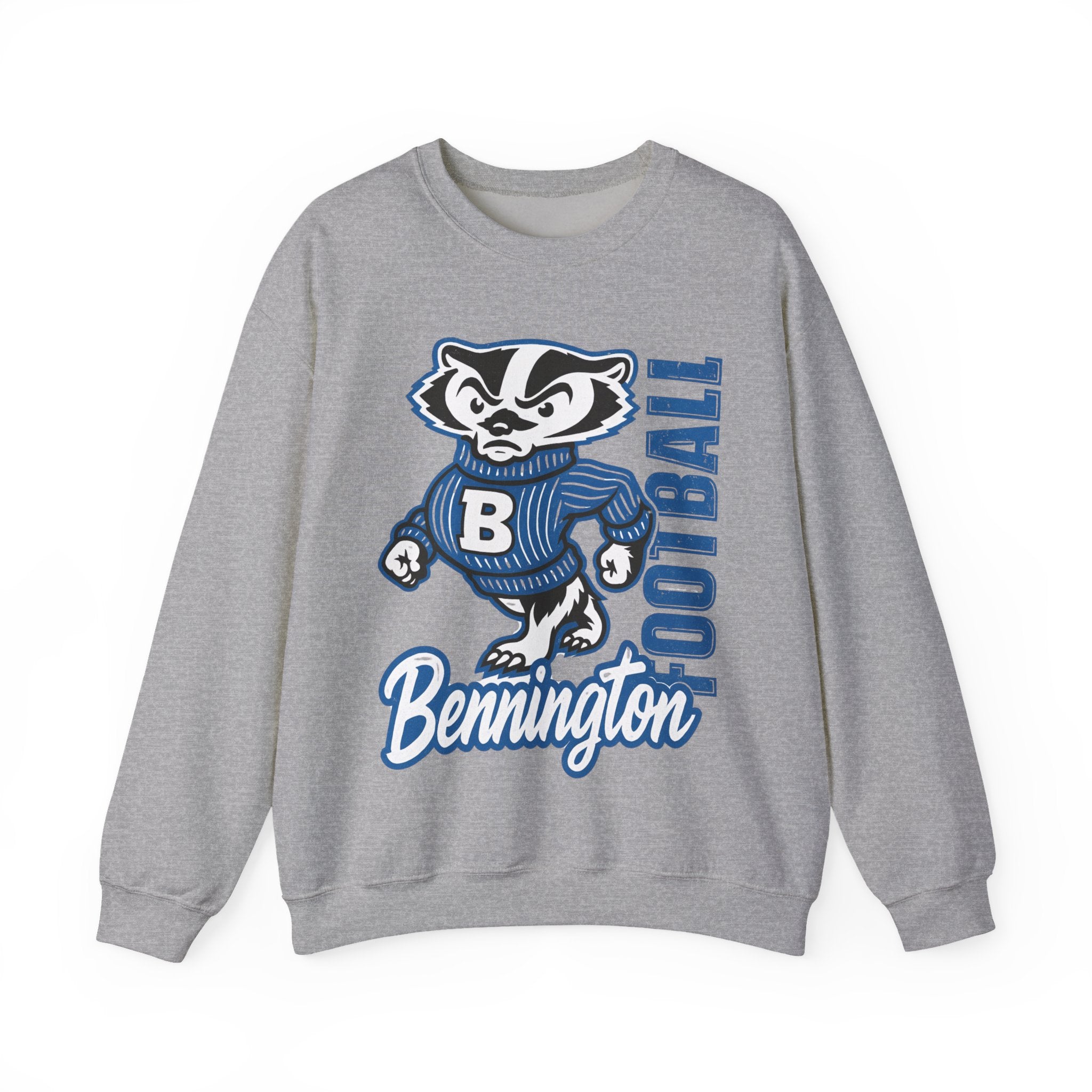 Bennington Football Crewneck Sweatshirt, Cozy Sportswear, Unisex Fall Apparel, Perfect for Game Day, Casual Everyday Wear