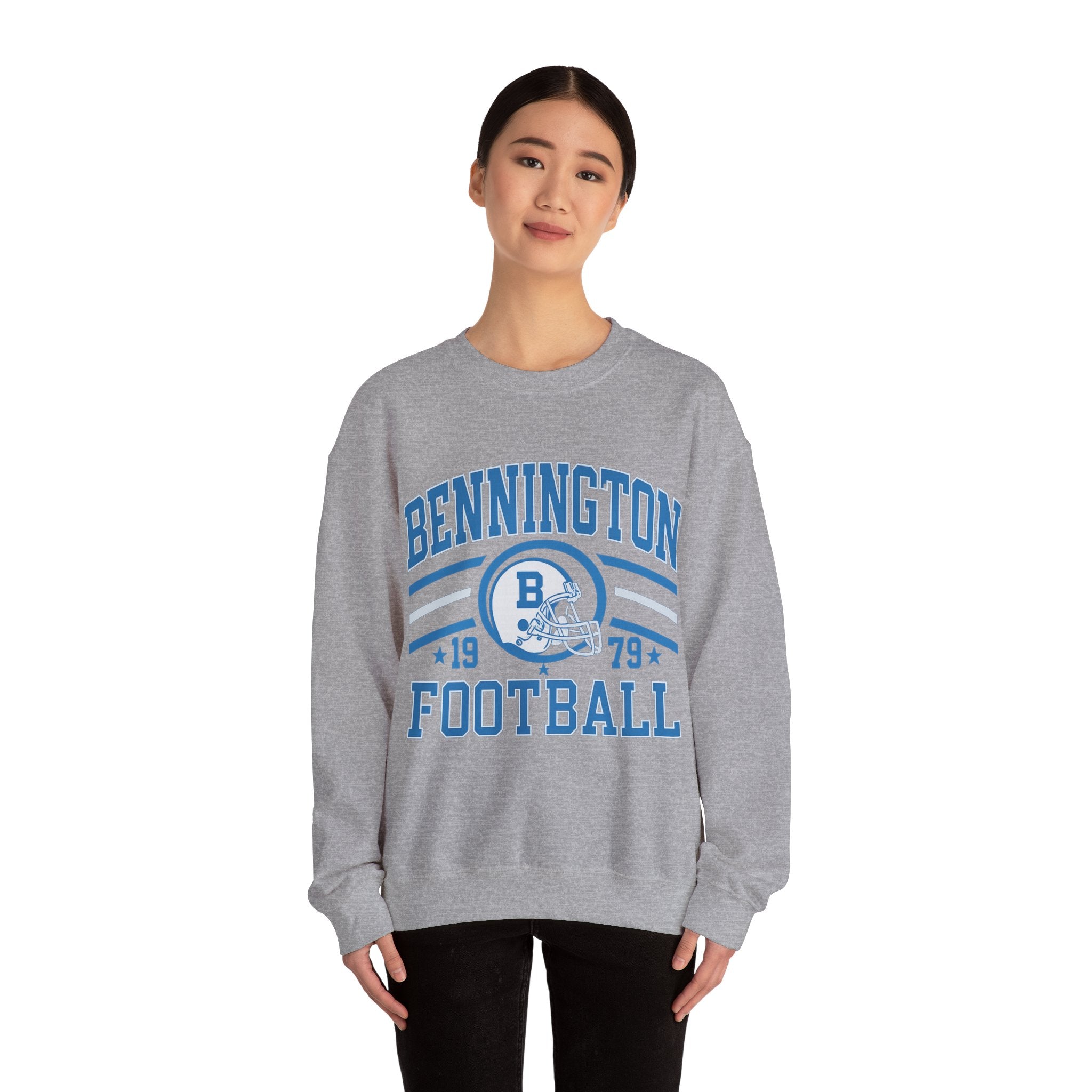 Bennington Football Sweatshirt | Unisex Crewneck for Sports Fans, Cozy Gift for Him/Her, Retro Athletic Apparel, Perfect for Game Days