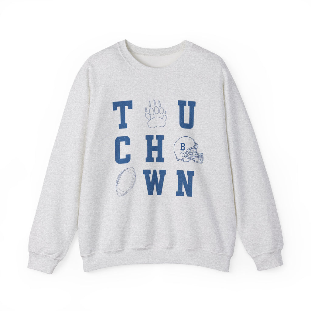 Touchdown Sweatshirt - Cozy Unisex Crewneck for Game Day, Sports Fans, Football Lovers, Fall Layering, Casual Wear