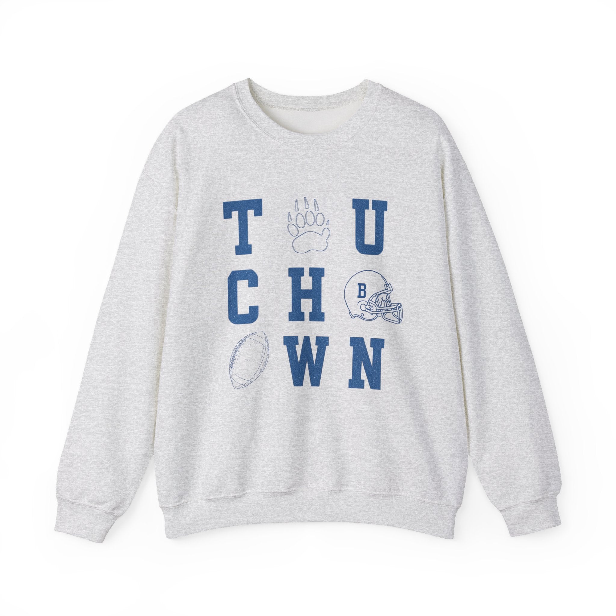 Touchdown Sweatshirt - Cozy Unisex Crewneck for Game Day, Sports Fans, Football Lovers, Fall Layering, Casual Wear