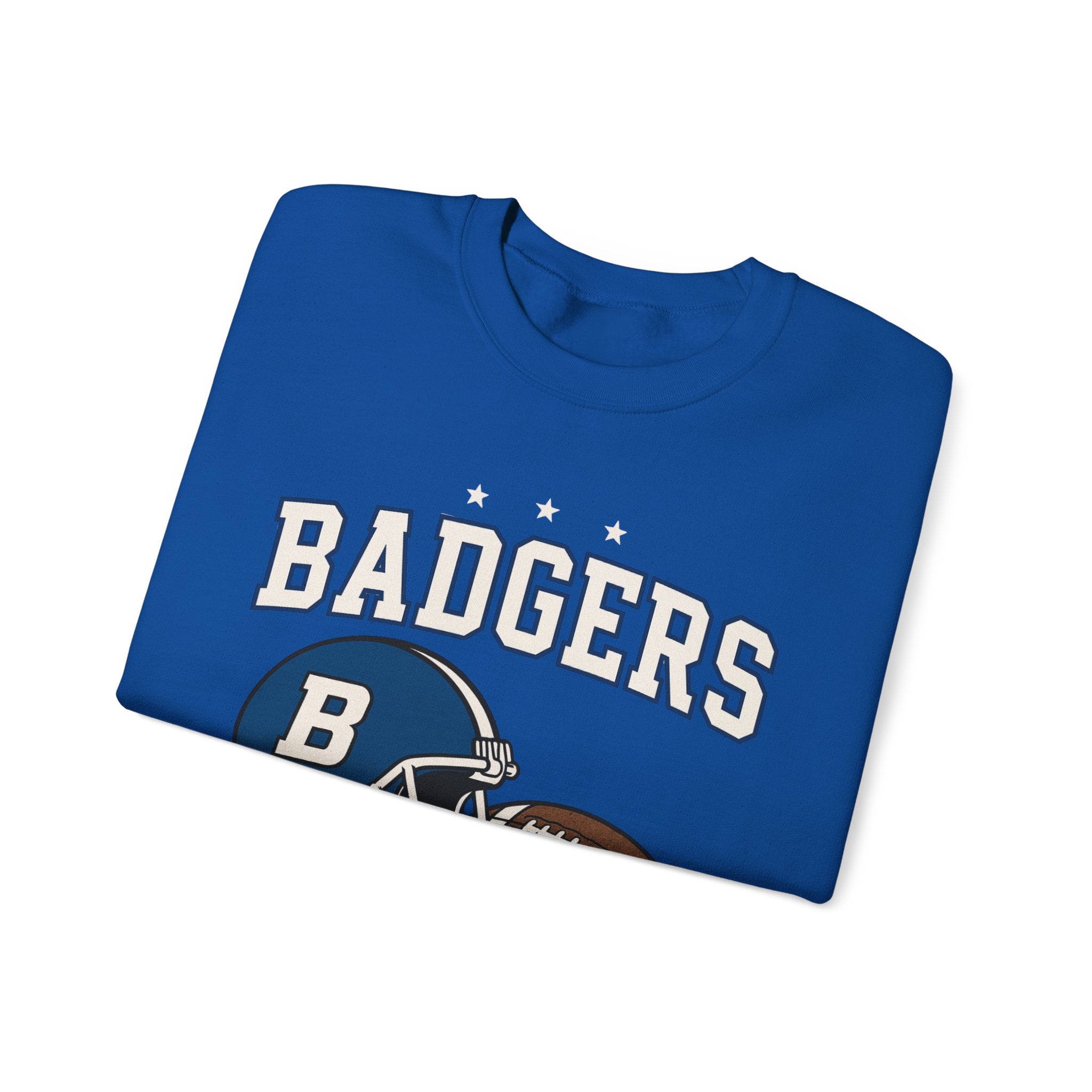 Badgers Football Unisex Sweatshirt, Cozy Crewneck, Sportswear, Gift for Fans, College Apparel, Game Day Outfit
