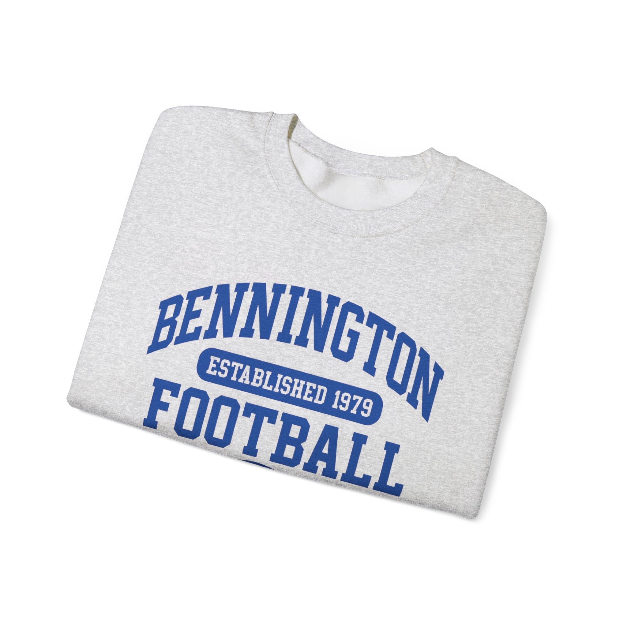 Vintage Football Crewneck Sweatshirt, Unisex Sports Apparel, Cozy Game Day Wear, Bennington Football Sweatshirt, Perfect for Team Fans
