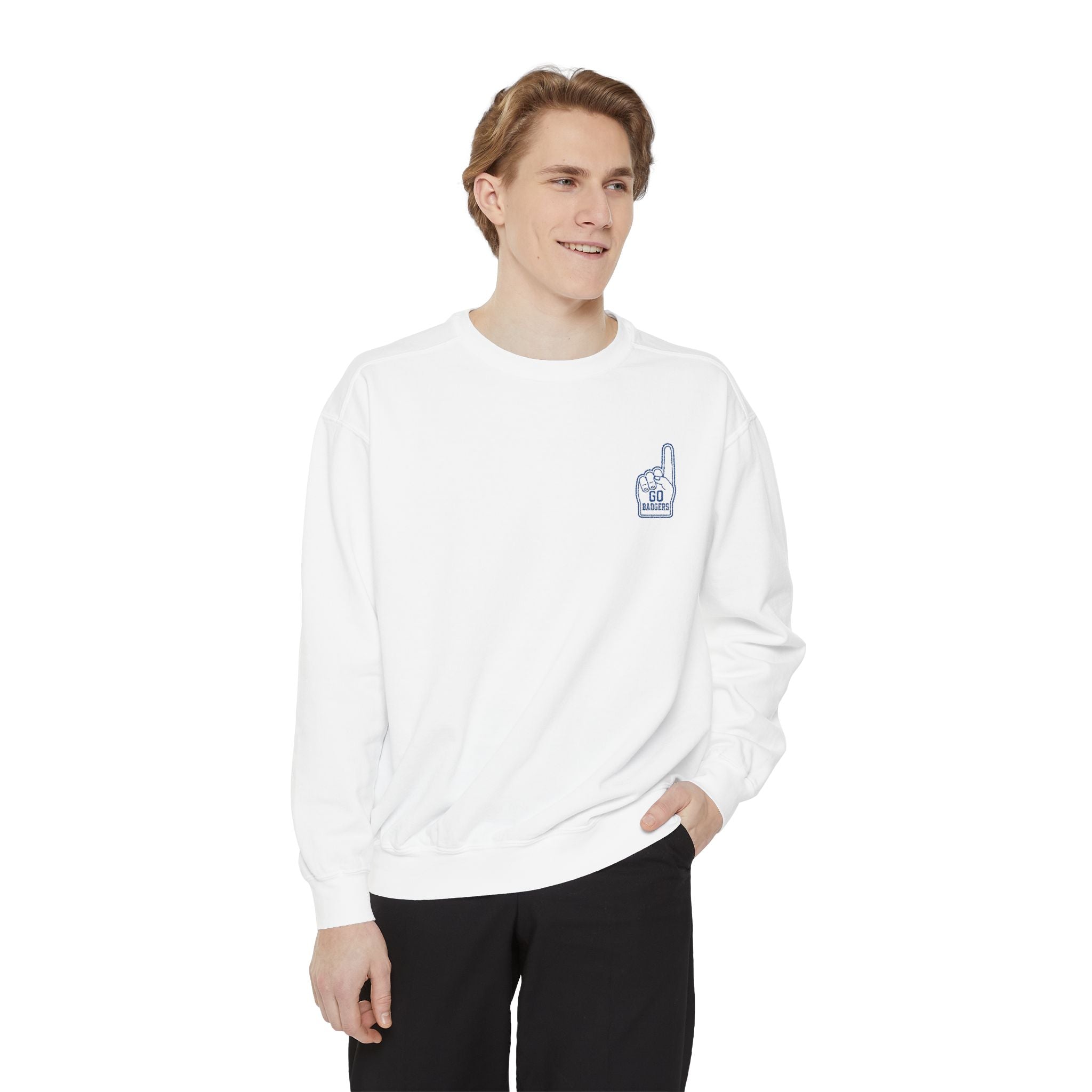 Chill Vibes Unisex Garment-Dyed Sweatshirt, Cozy Fashion, Casual Wear, Gift Idea, Comfortable Layering
