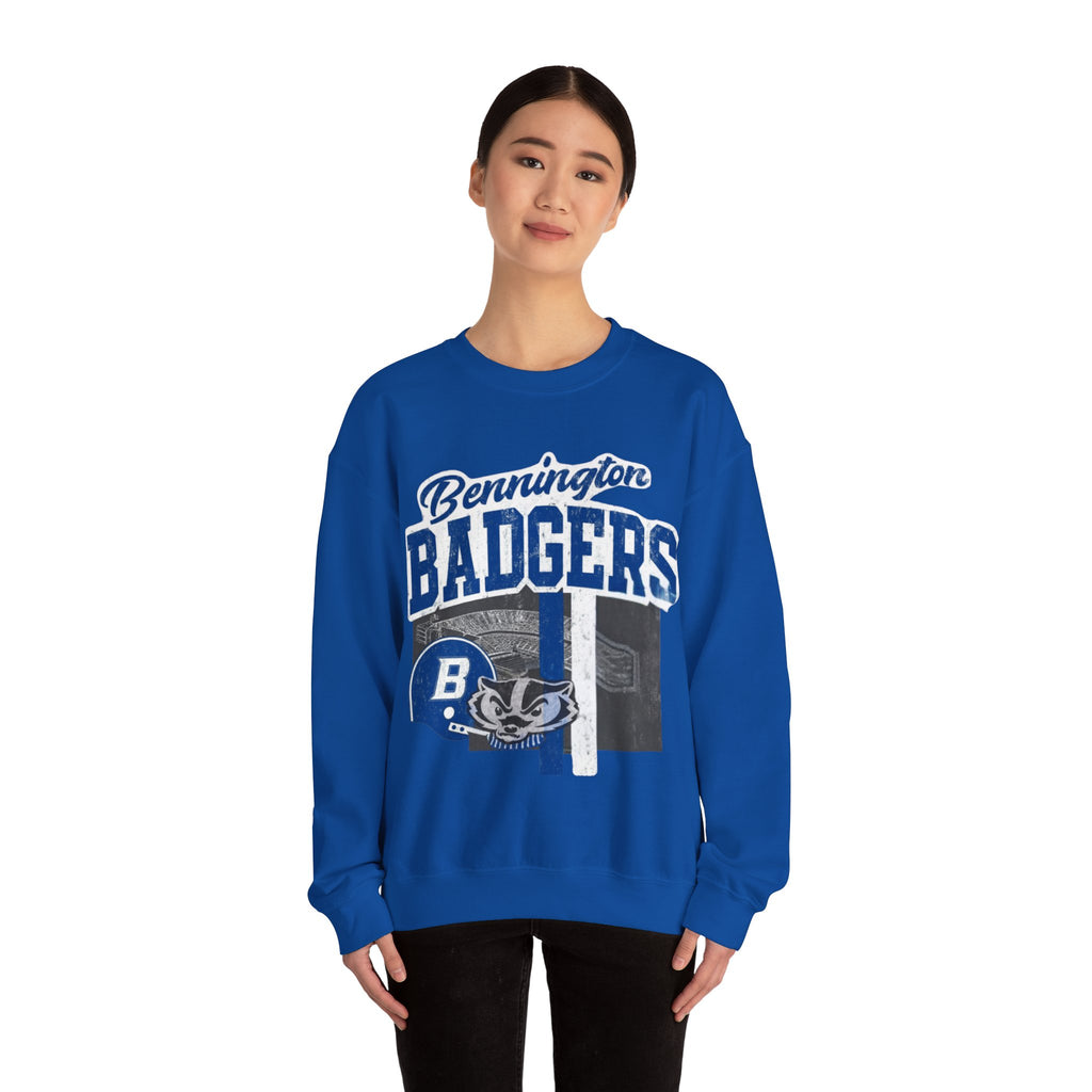 Badgers Unisex Crewneck Sweatshirt | Cozy College Apparel, School Spirit Wear, Fall Fashion, Everyday Comfort, Team Merchandise