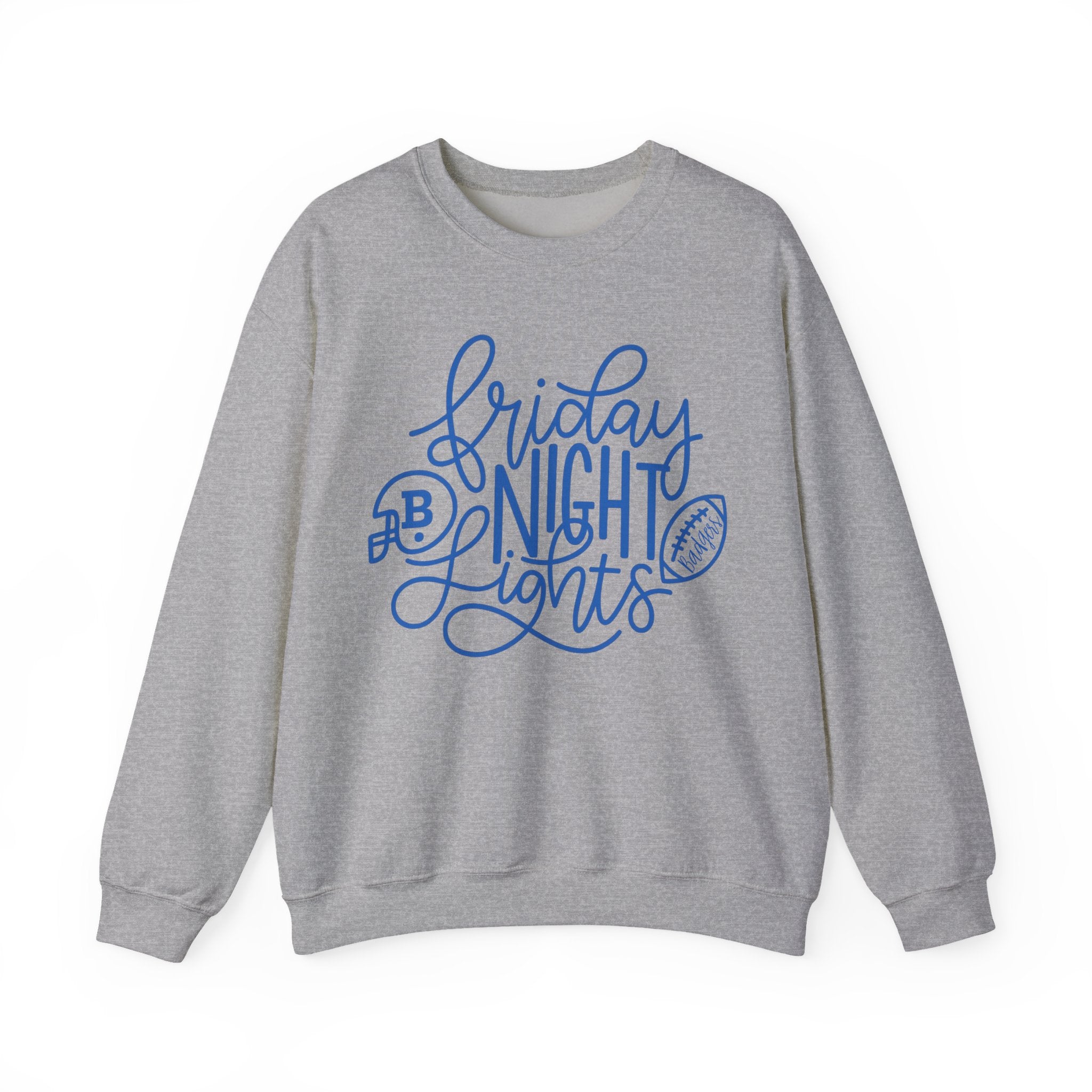 Friday Night Lights Crewneck Sweatshirt, Cozy Athletic Apparel, Unisex Hoodie for Game Days, Sports Fan Gift, Comfortable Casual Wear