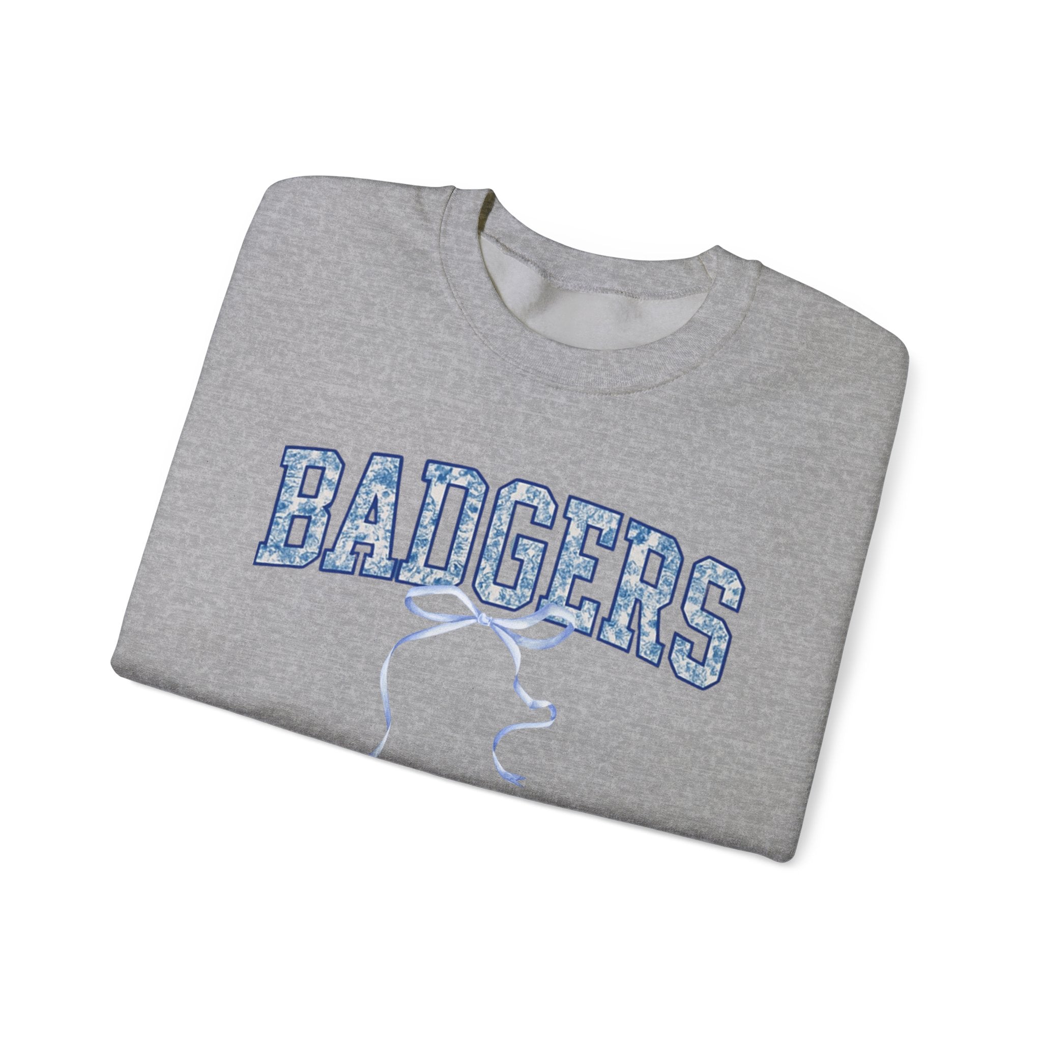 Badgers Unisex Crewneck Sweatshirt, Cozy Pullover, College Spirit Wear, Gift for Students, Casual Layering, Sports Fan Apparel