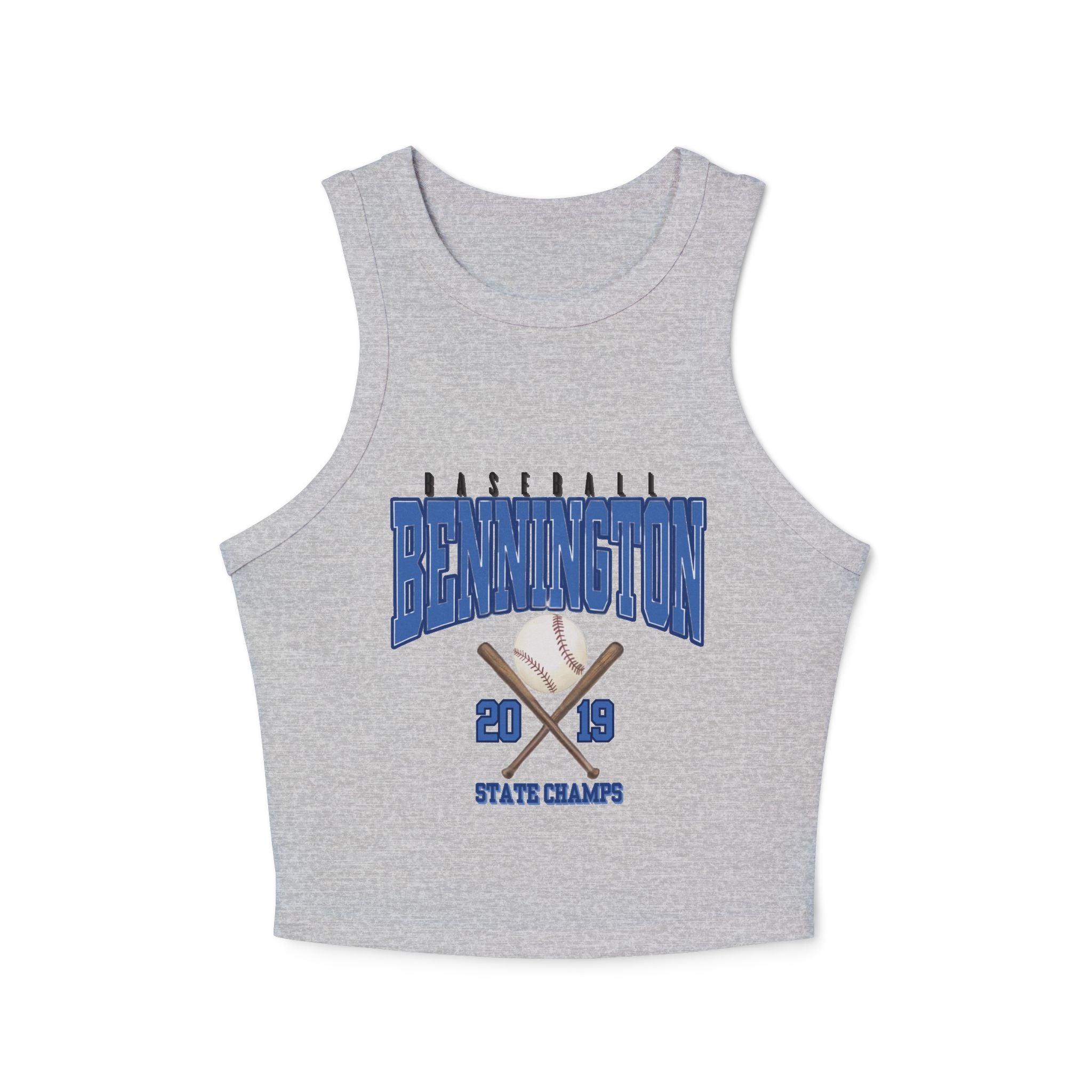 Bennington badger baseball Women's Micro Rib Racer Tank Top