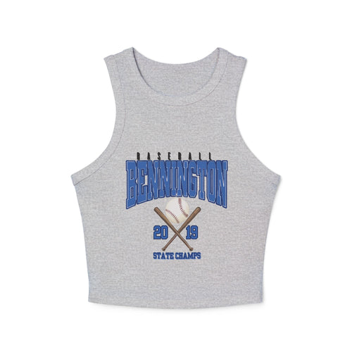 Bennington badger baseball Women's Micro Rib Racer Tank Top
