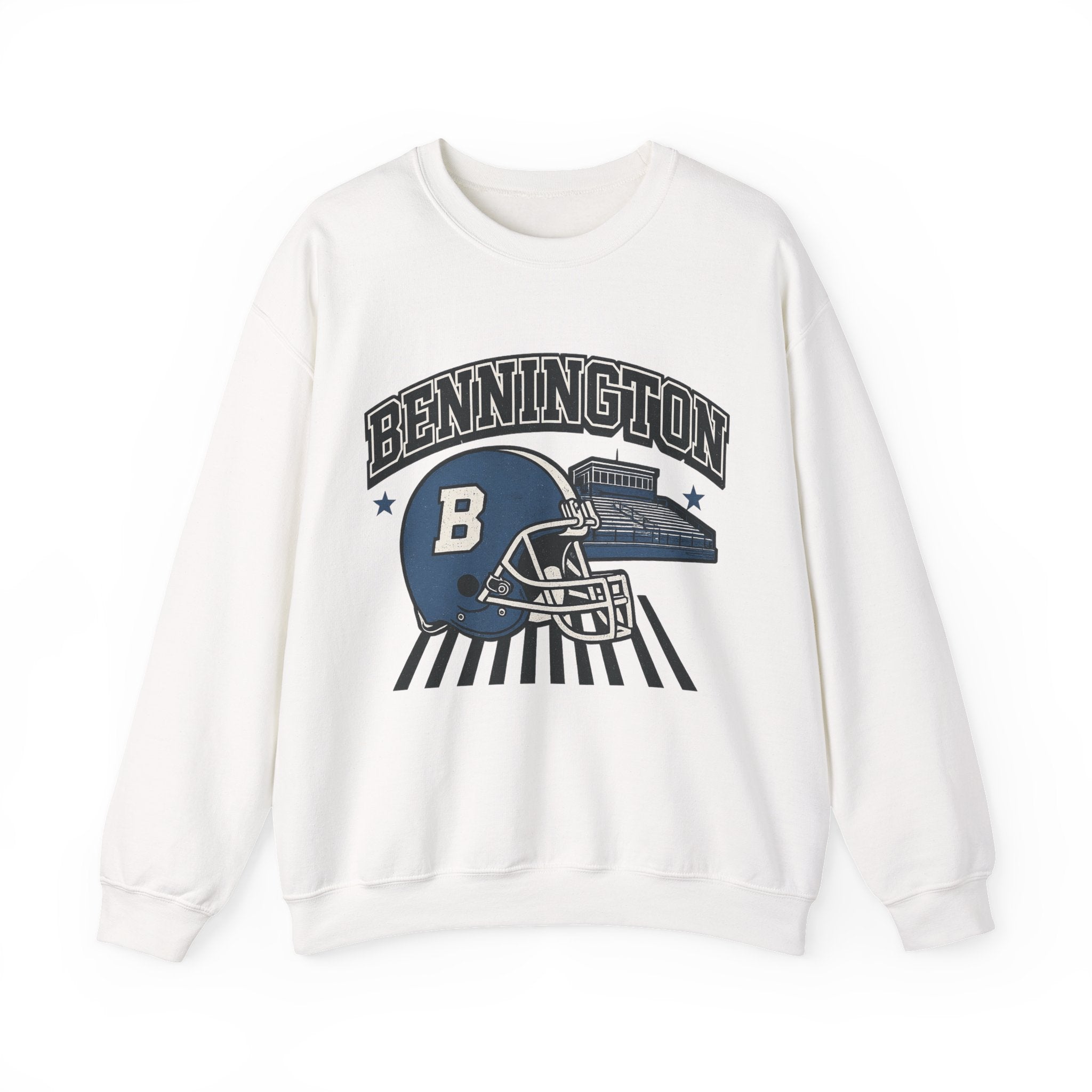 Bennington Vintage Football Sweatshirt | Cozy Sports Apparel | Unisex Crewneck for Game Day, College Wear, Casual Style, Sports Fan Gift