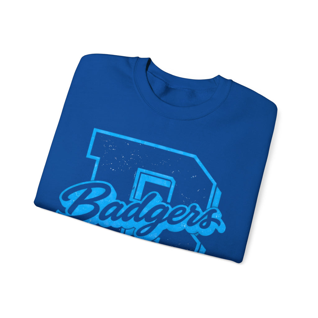 Light blue B and badgers Unisex Heavy Blend™ Crewneck Sweatshirt