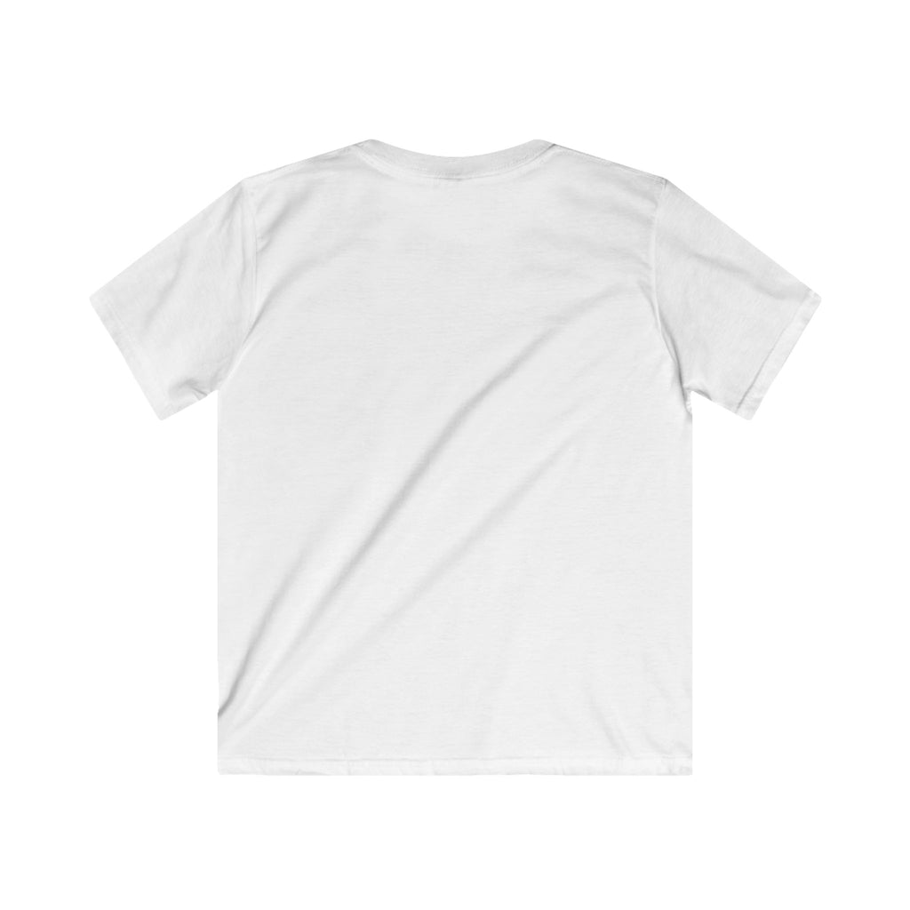 Kids Tee, Treading Bennington, Backwards Text, Softstyle Shirt for Children, Youth Clothing, Graphic Top, Unique Kids Apparel
