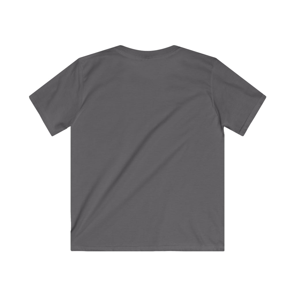 Kids Tee, Treading Bennington, Backwards Text, Softstyle Shirt for Children, Youth Clothing, Graphic Top, Unique Kids Apparel