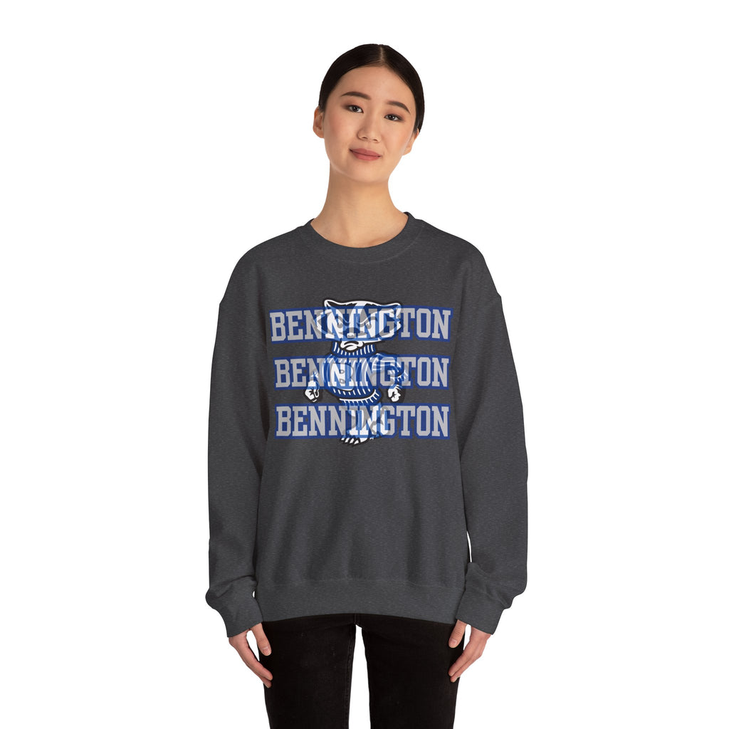 Bennington badger mascot Unisex Sweatshirt, Cozy Sweater for Casual Style, College Apparel, Gift for Students, Fall Fashion, Campus Wear