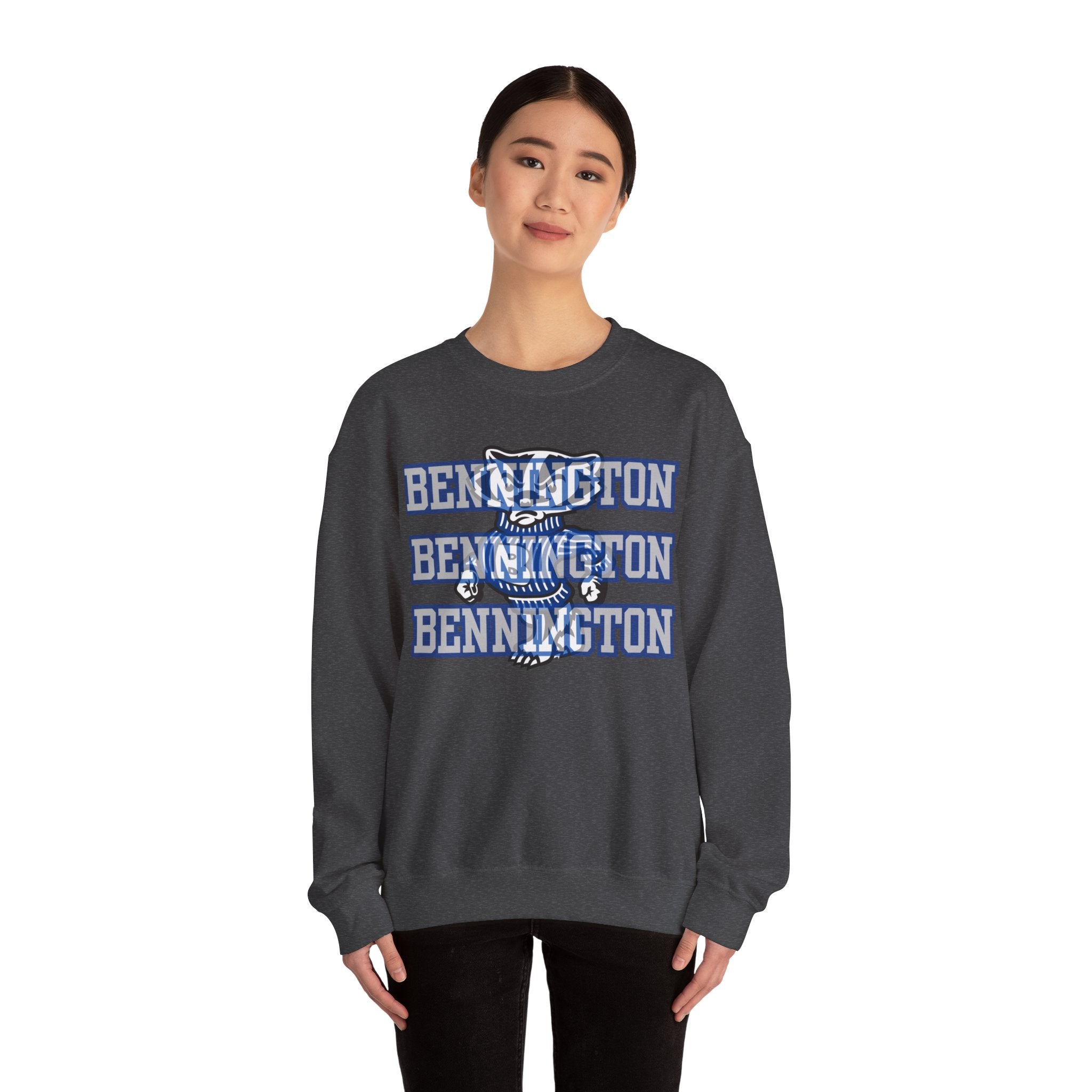 Bennington badger mascot Unisex Sweatshirt, Cozy Sweater for Casual Style, College Apparel, Gift for Students, Fall Fashion, Campus Wear