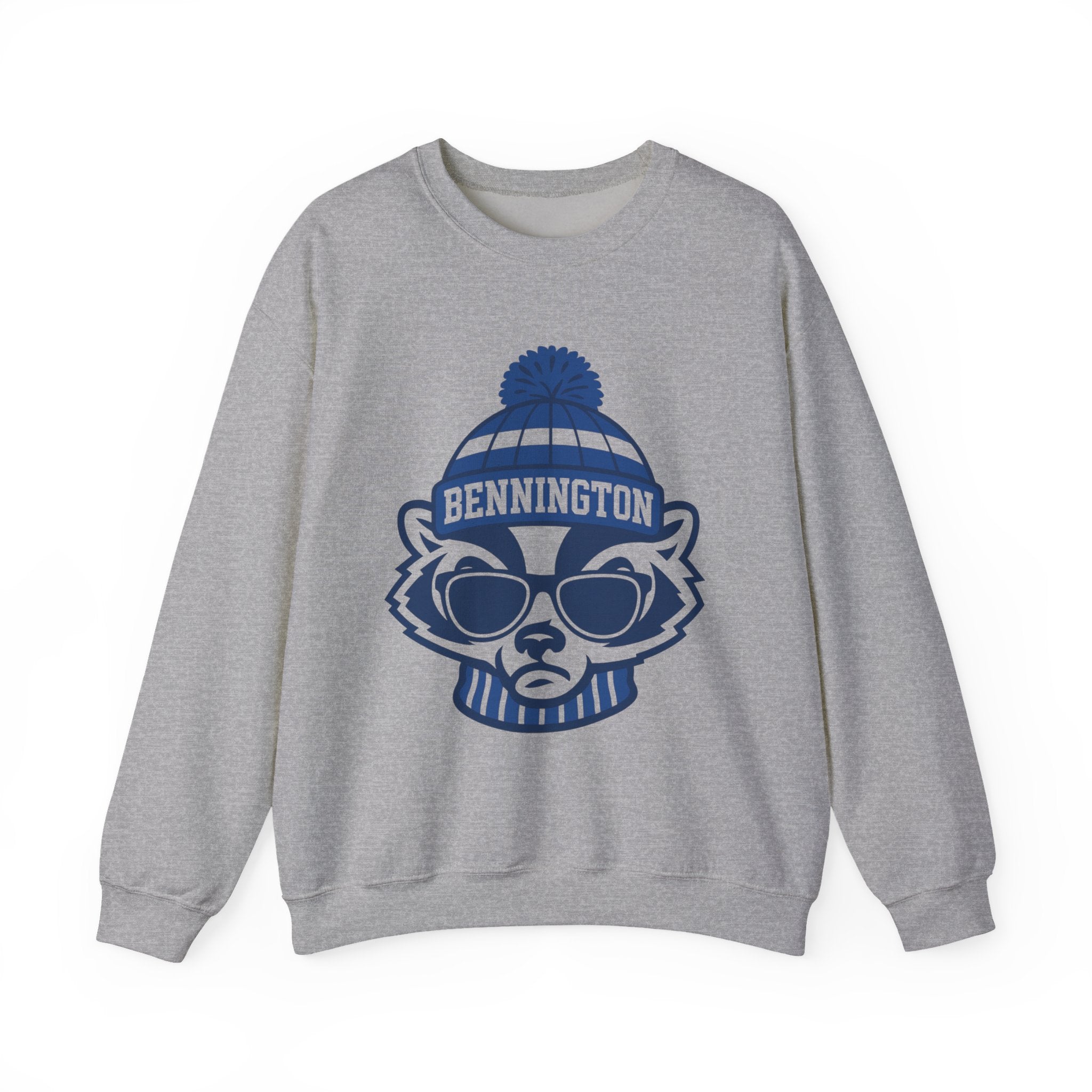Cool Bennington Raccoon Sweatshirt, Unisex Crewneck, Cozy Gift for Animal Lovers, Winter Wardrobe Essential, Unique College Apparel