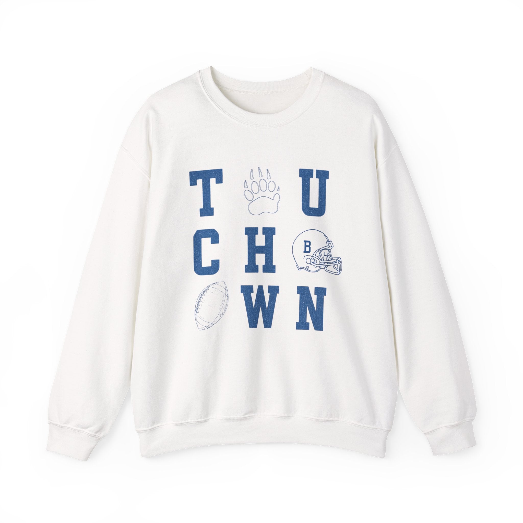 Touchdown Sweatshirt - Cozy Unisex Crewneck for Game Day, Sports Fans, Football Lovers, Fall Layering, Casual Wear