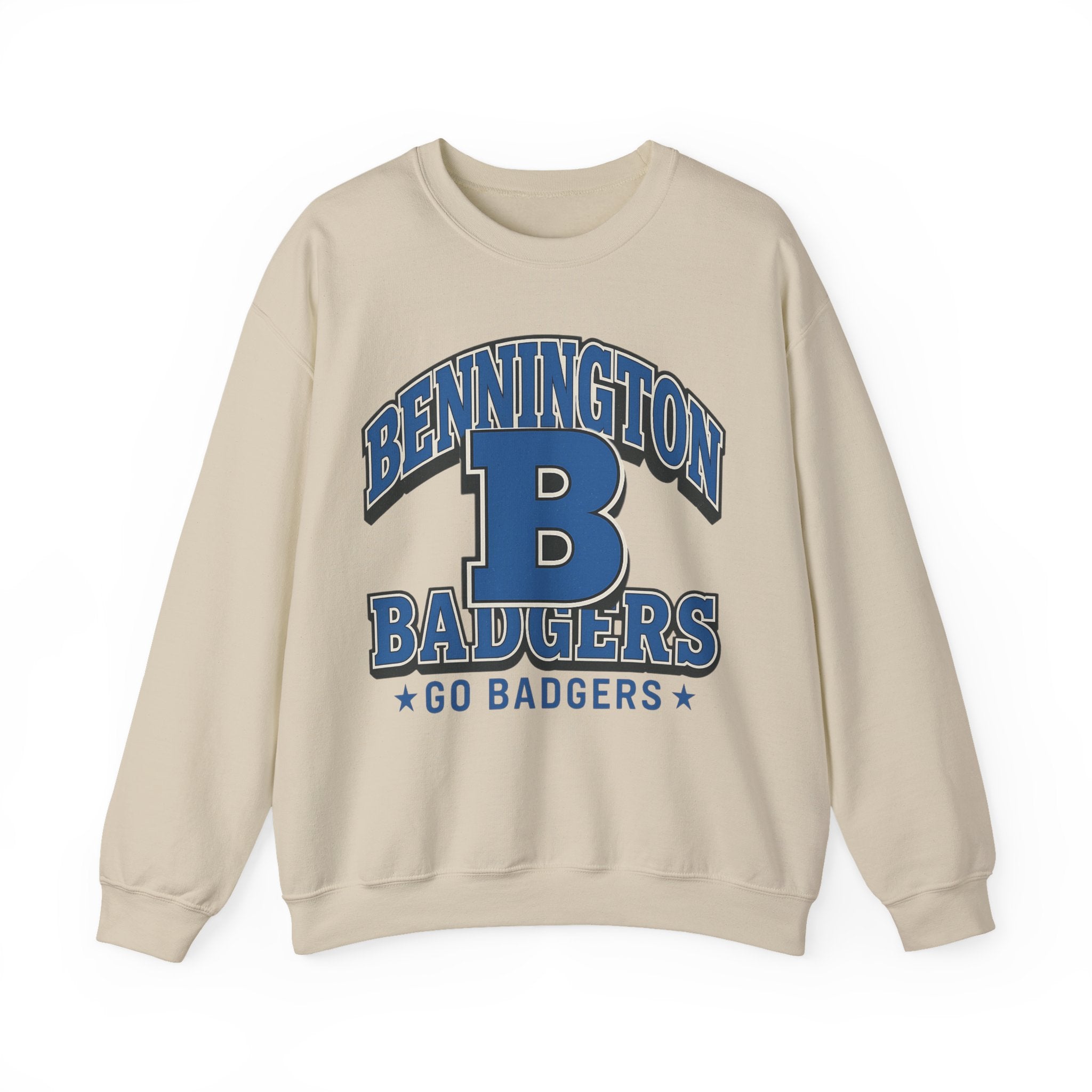Bennington Badgers Unisex Crewneck Sweatshirt - Cozy College Apparel, Great for Game Day, Gifts, Sports Events, and School Spirit