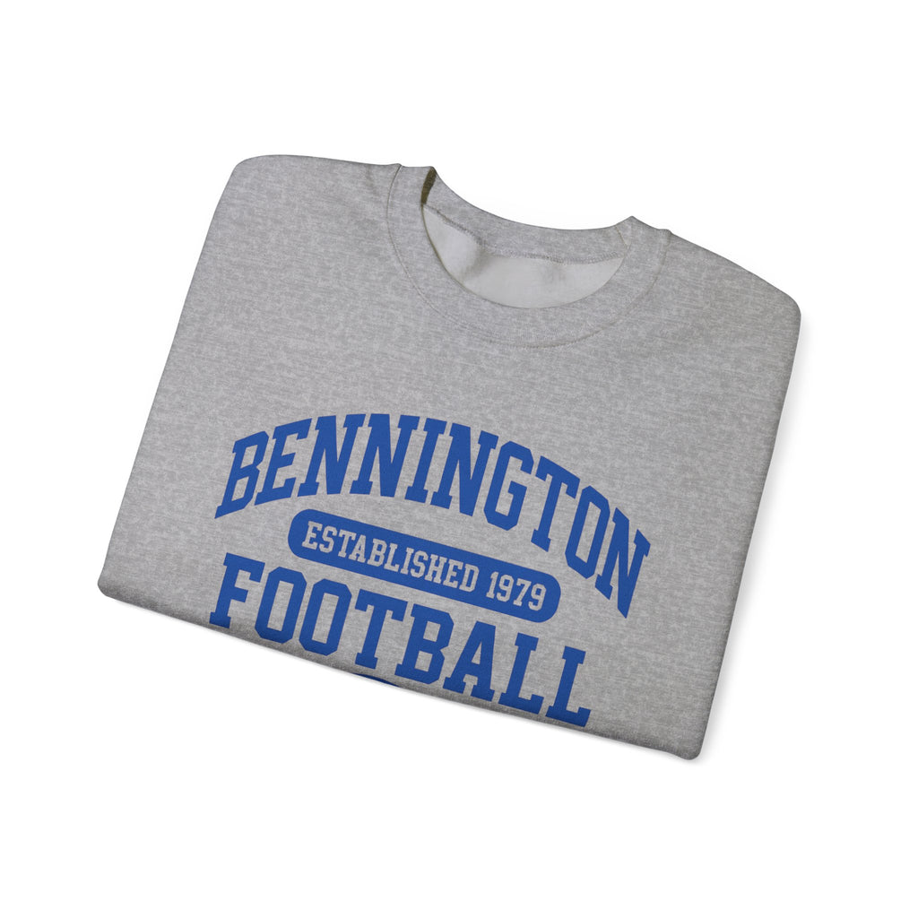Vintage Football Crewneck Sweatshirt, Unisex Sports Apparel, Cozy Game Day Wear, Bennington Football Sweatshirt, Perfect for Team Fans