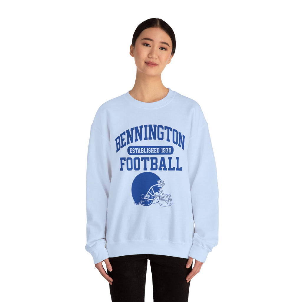 Vintage Football Crewneck Sweatshirt, Unisex Sports Apparel, Cozy Game Day Wear, Bennington Football Sweatshirt, Perfect for Team Fans