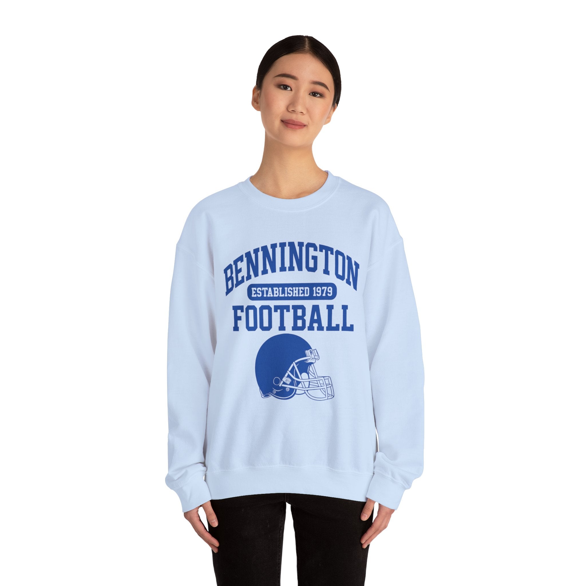 Vintage Football Crewneck Sweatshirt, Unisex Sports Apparel, Cozy Game Day Wear, Bennington Football Sweatshirt, Perfect for Team Fans