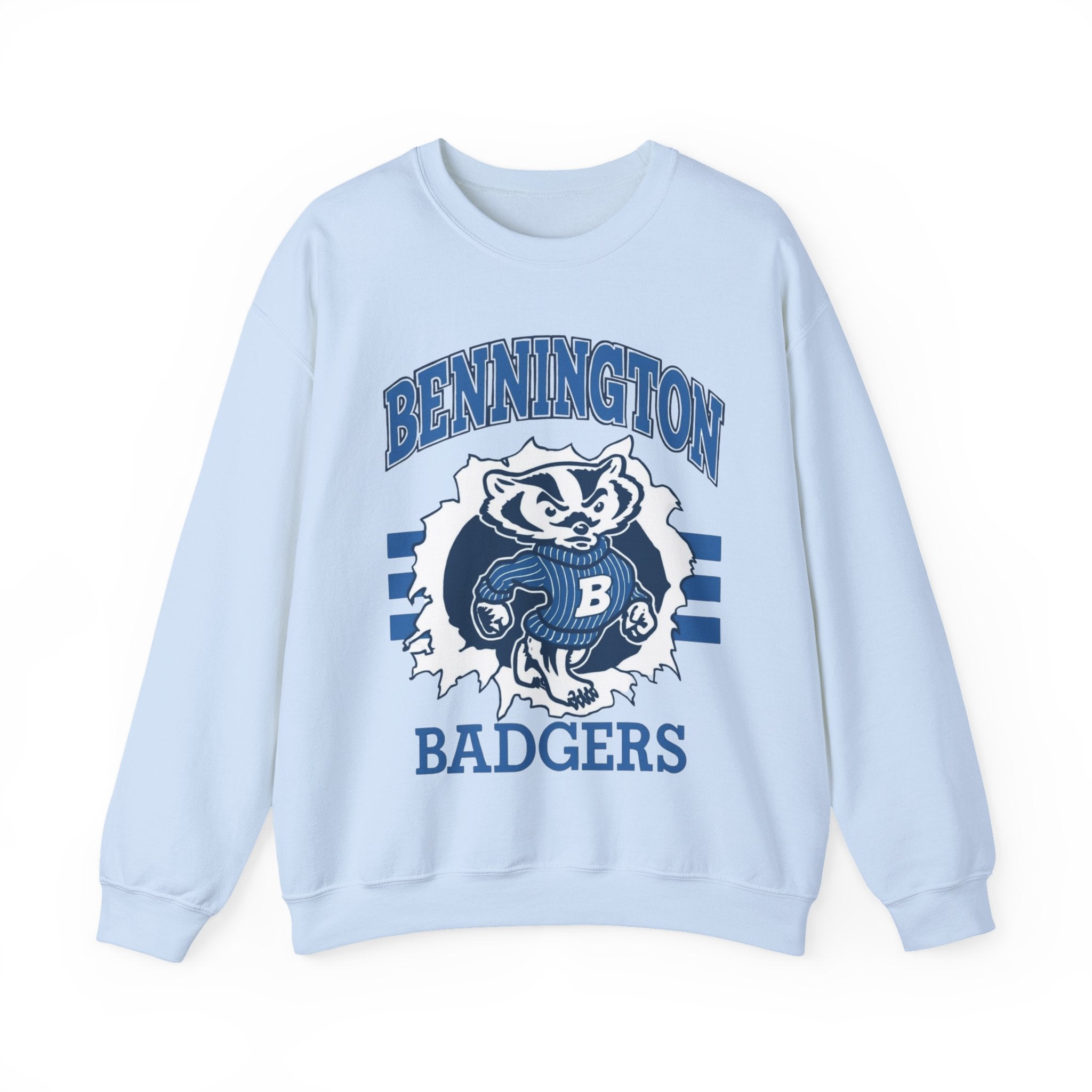Bennington Badgers Vintage Unisex Crewneck Sweatshirt, Cozy Pullover for Game Day, College Apparel, Casual Wear, Gift for Him/Her