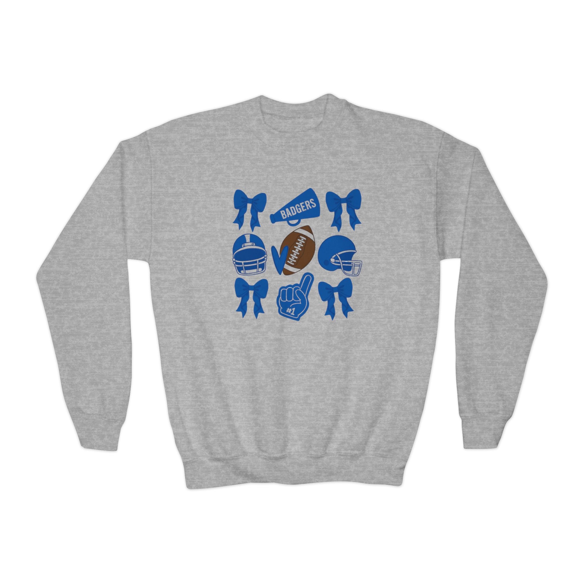 Youth Sports Sweatshirt Bennington badgers - Perfect for Game Days, Sports Fans, Cheering, Youth Activities, Gifts for Young Athletes