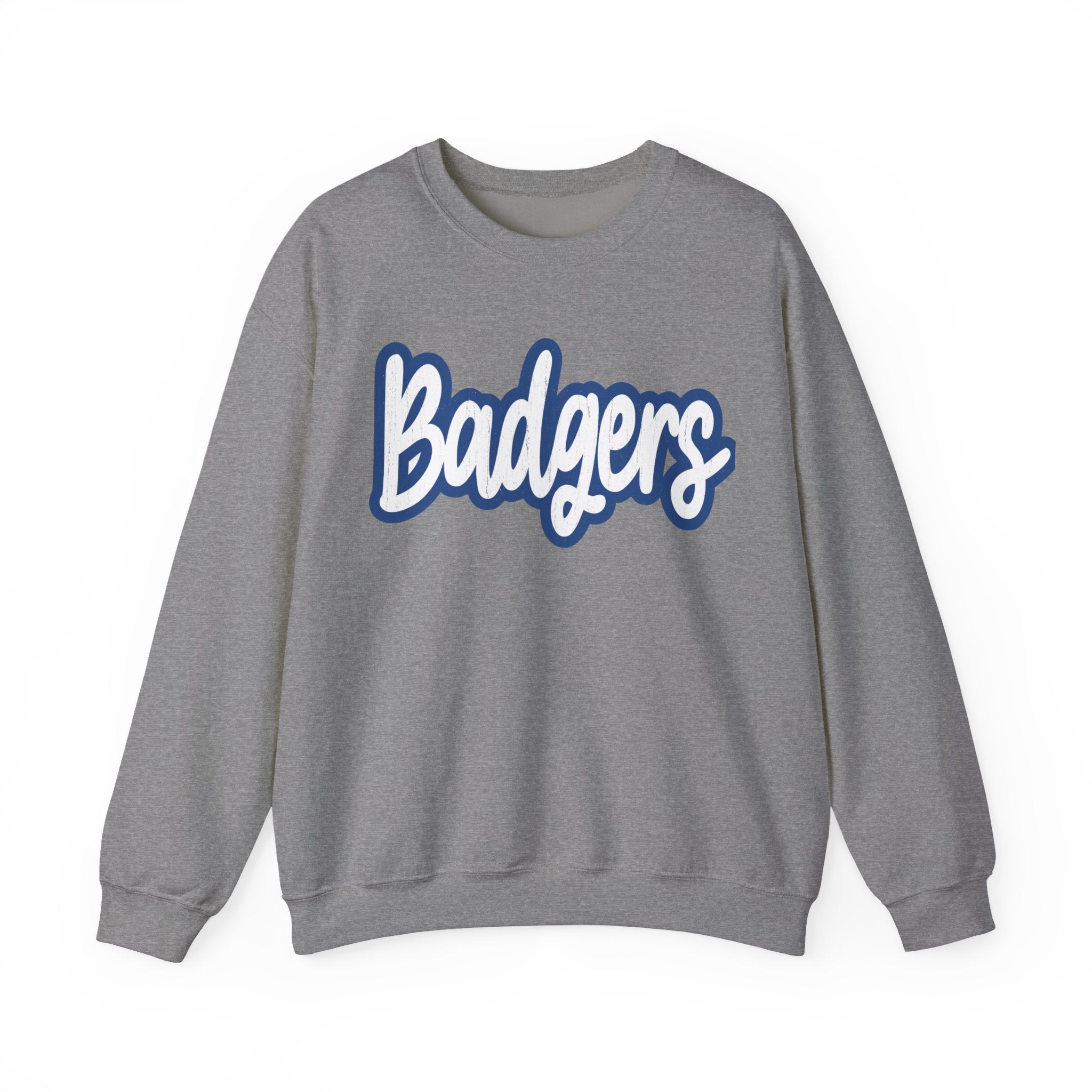 Cozy Unisex Crewneck Sweatshirt - Perfect for Game Days, Casual Outings, Gifts, College Spirit, Badgers Apparel