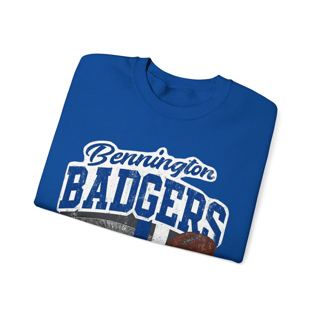 Bennington Badgers Crewneck Sweatshirt, Cozy Sportswear, Unisex Sweatshirt, Perfect for Game Days, School Spirit Apparel, Casual Wear