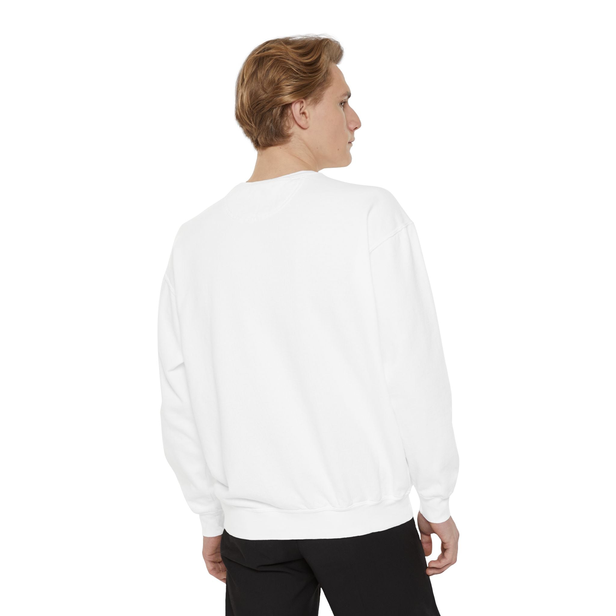 Chill Vibes Unisex Garment-Dyed Sweatshirt, Cozy Fashion, Casual Wear, Gift Idea, Comfortable Layering