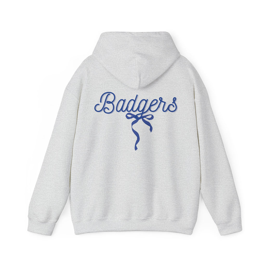 Blue ribbon bow badgers hoodie Unisex Heavy Blend™ Hooded Sweatshirt