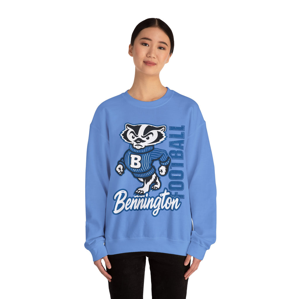 Bennington Football Crewneck Sweatshirt, Cozy Sportswear, Unisex Fall Apparel, Perfect for Game Day, Casual Everyday Wear