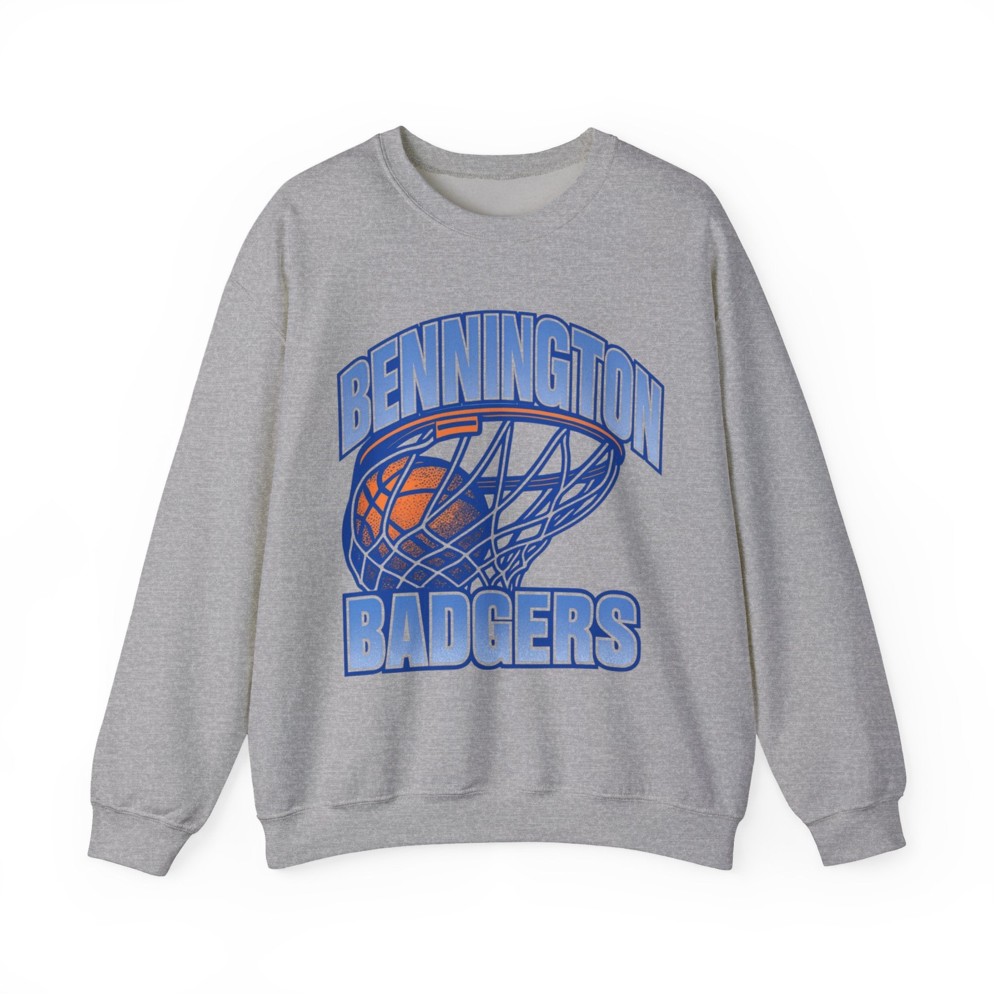 Bennington Badgers Crewneck Sweatshirt, Unisex Sports Apparel, Cozy Gift for Fans, Perfect for Game Days, Basketball Lovers Sweatshirt