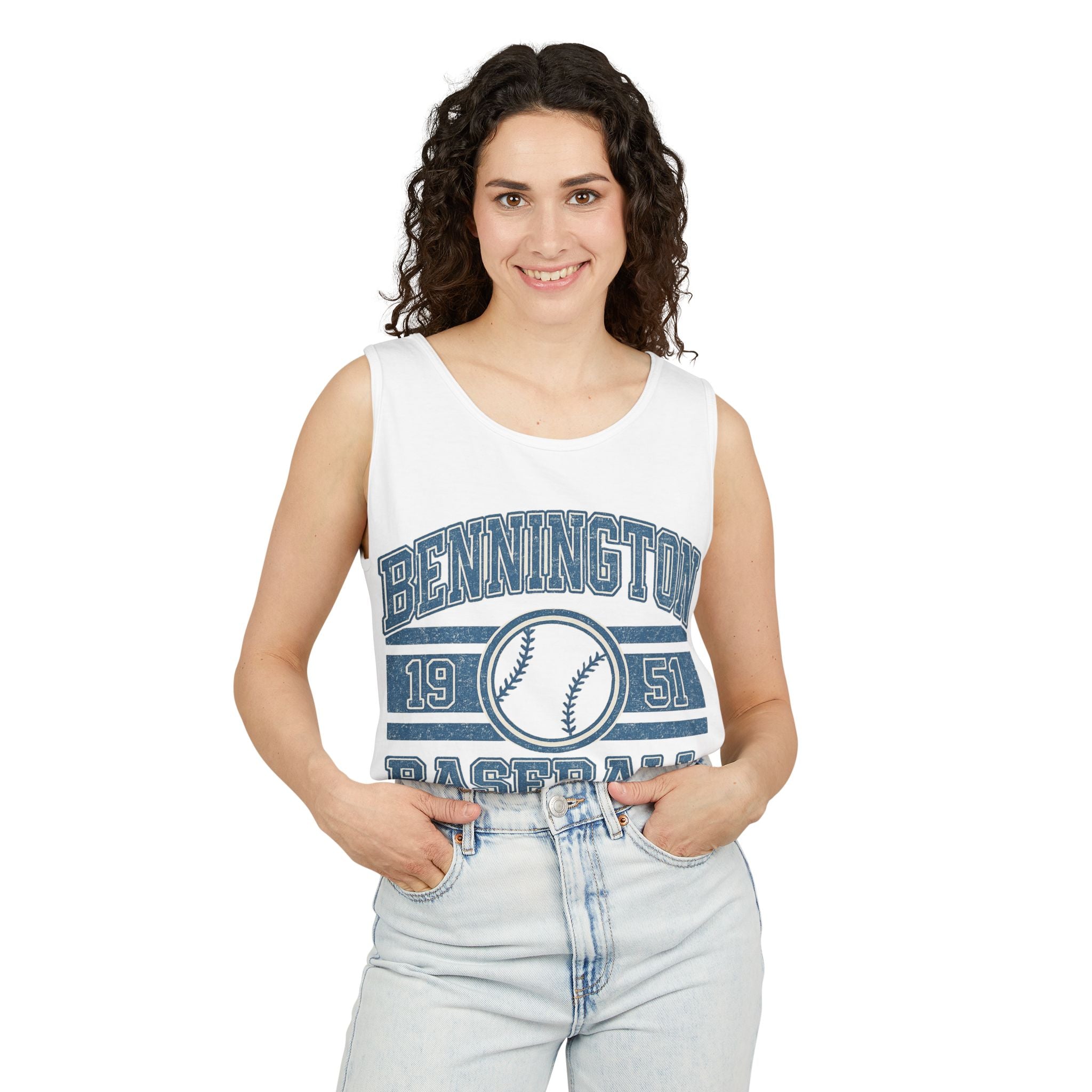 Bennington Badger baseball Unisex Garment-Dyed Tank Top
